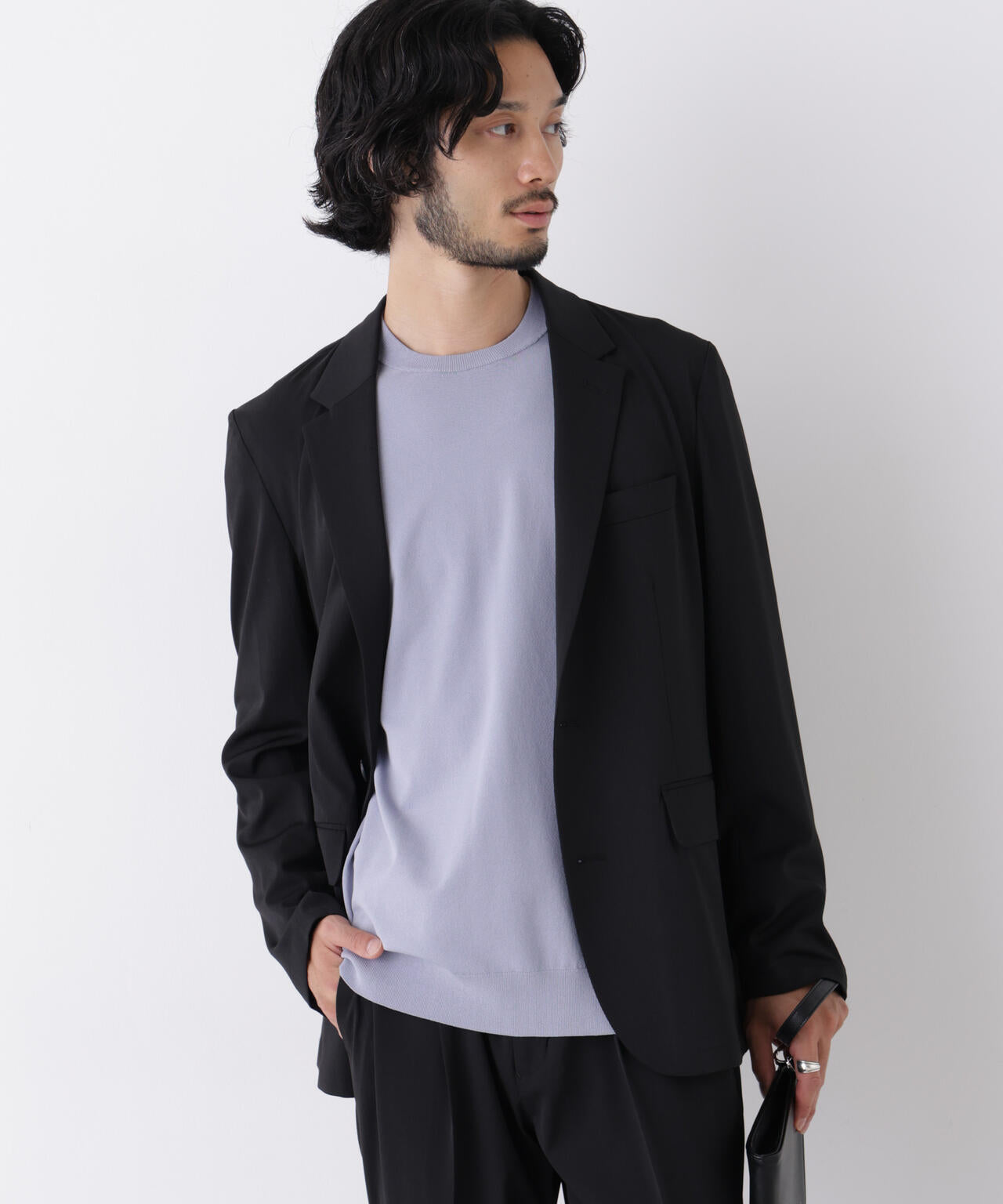 【大人気セットアップ】「Damerino」T/R パウダリー2WAYストレッチセットアップ