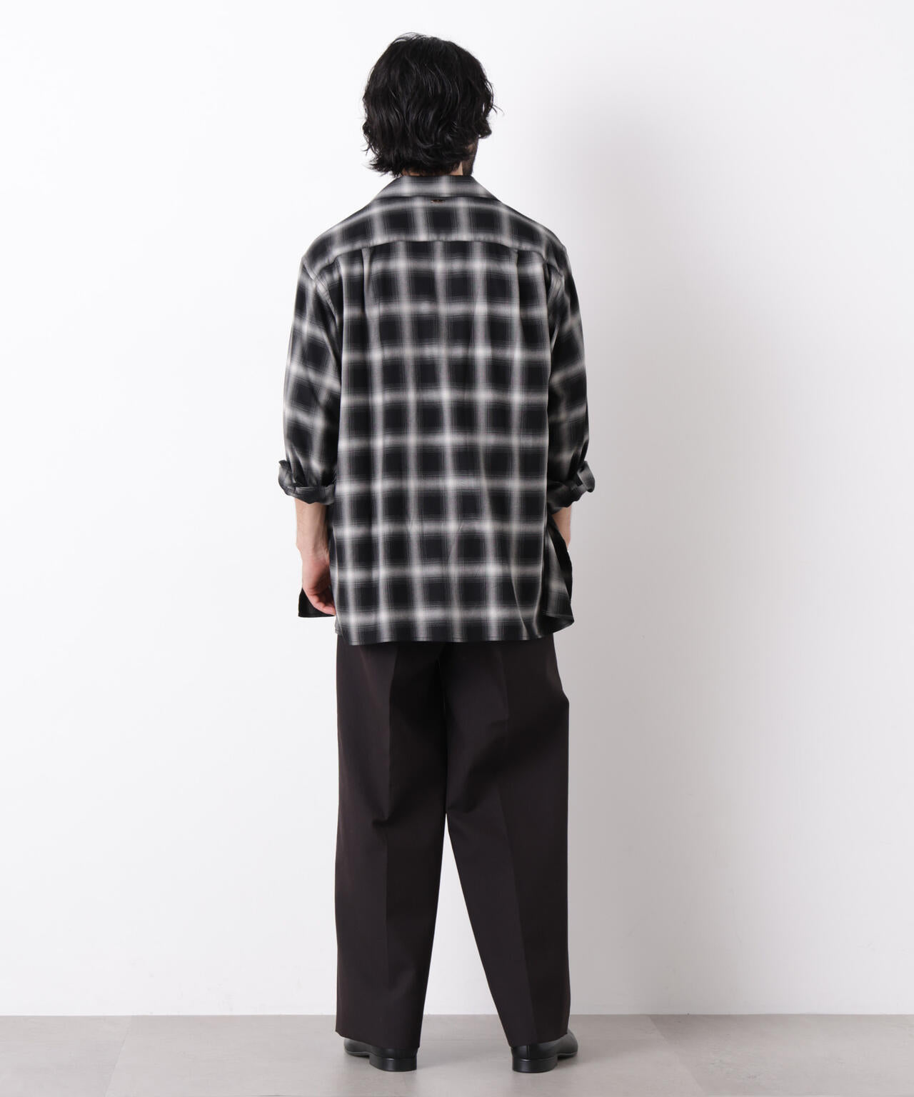 「ASSEMBLANC」 レーヨンオンブレーシャツ(セットアップ可)