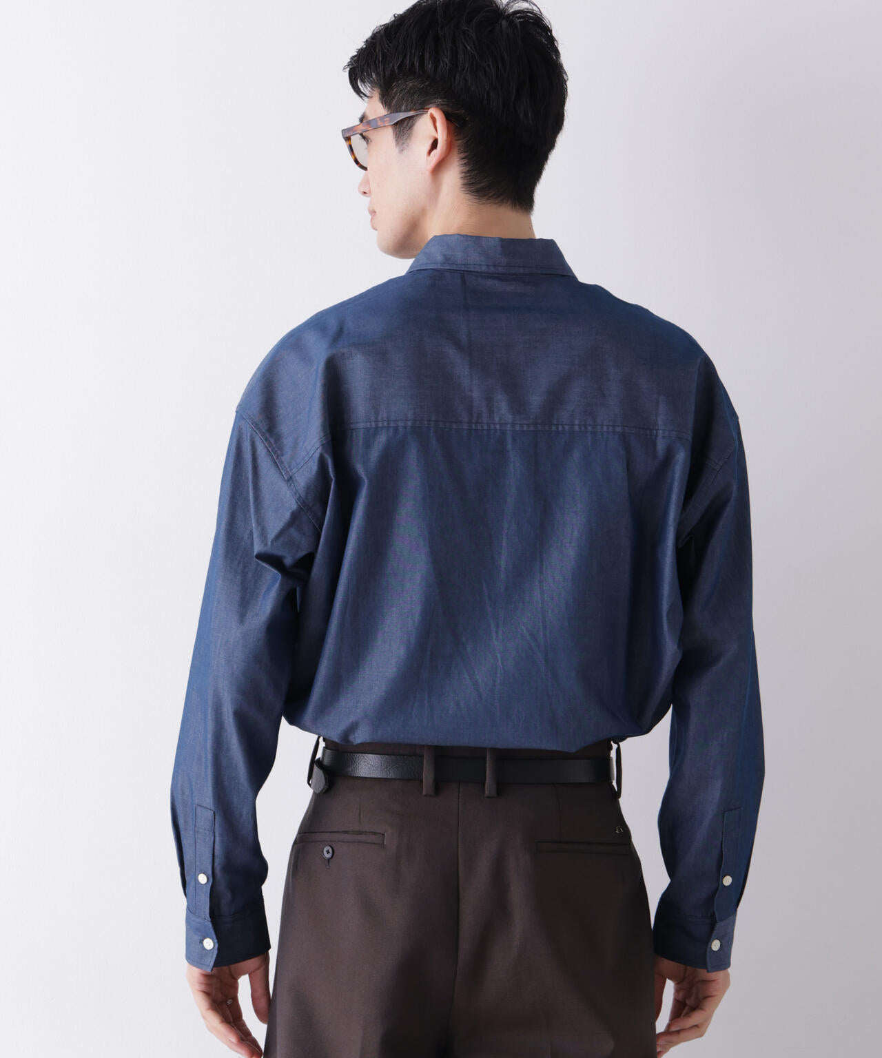 「James Fabric」 ボクシークロップドシャツブルゾン