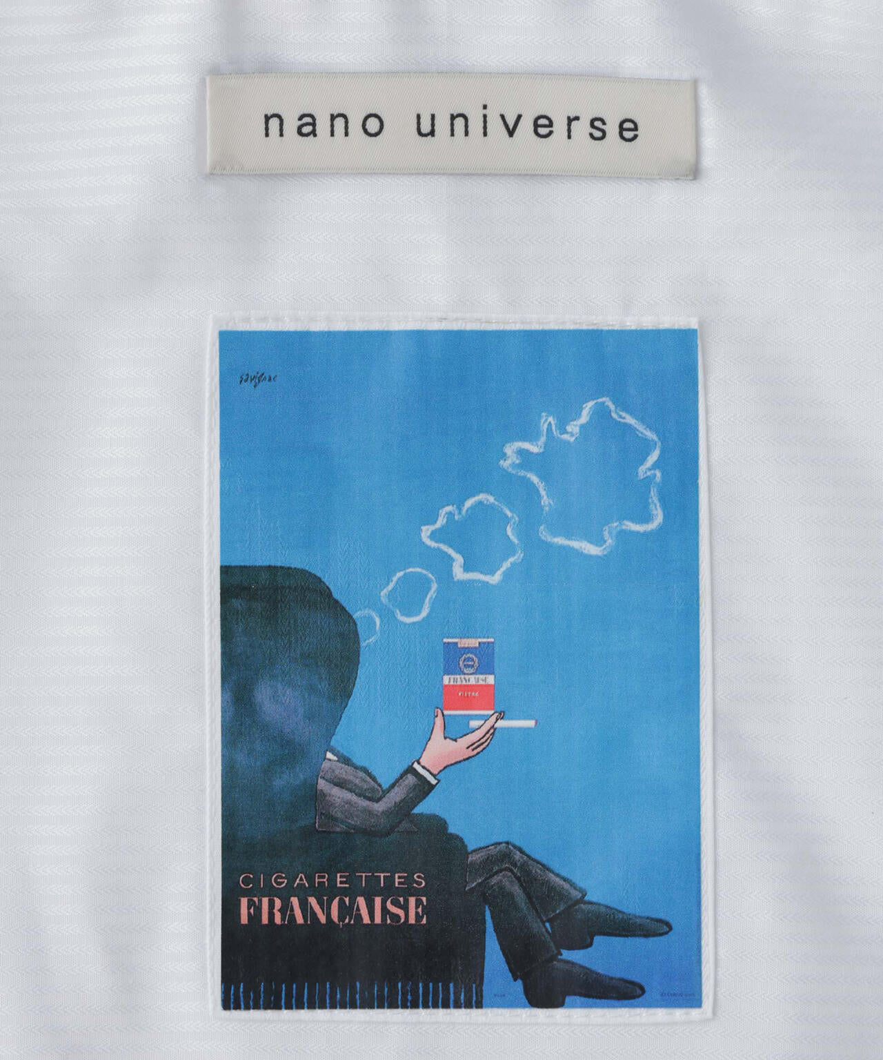 「OtoNANO」×SAVIGNAC レタードワイドシャツ