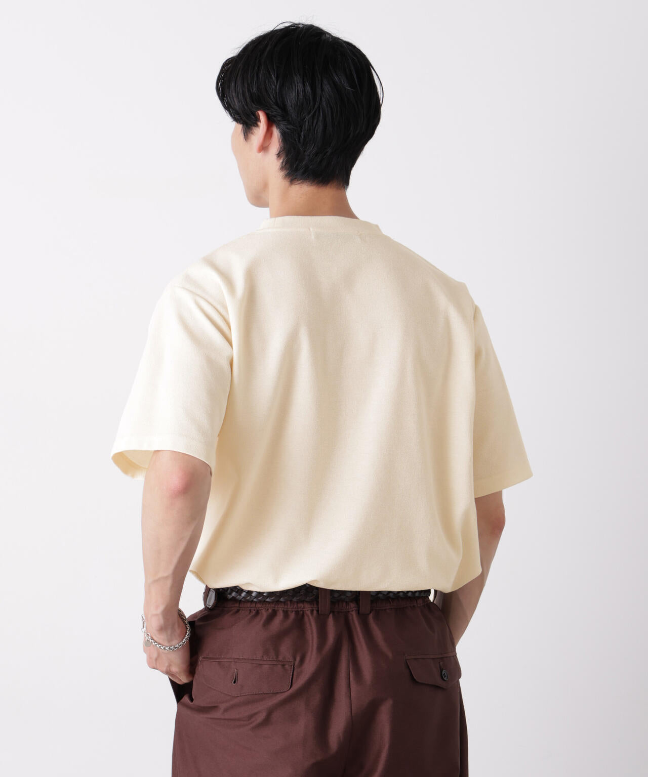 マイクロパイル クルーネックTシャツ 吸水速乾(セットアップ可)