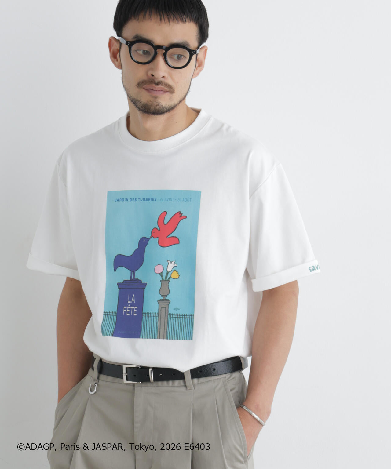 「OtoNANO」×SAVIGNAC プリントTシャツ