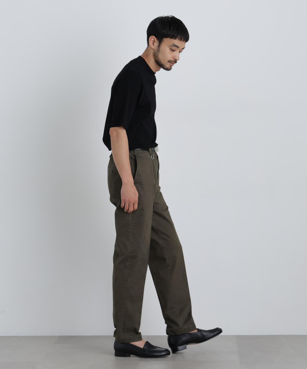 NewOnTrousers フェードサテンSlim テーパー
