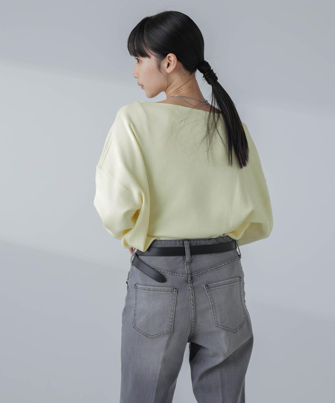 スムースワイドニットプルオーバー