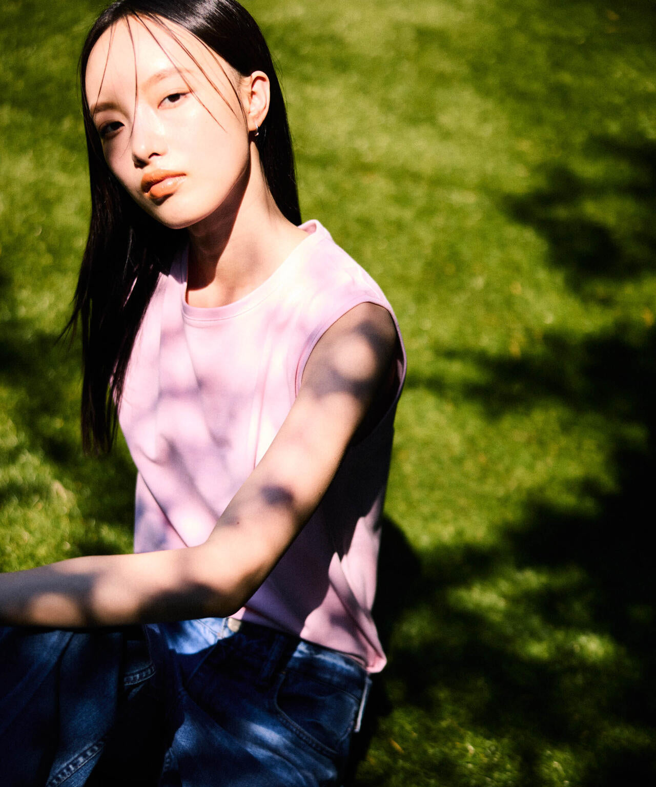 Anti Soaked(R) 汗染み防止 カラフルノースリTシャツ