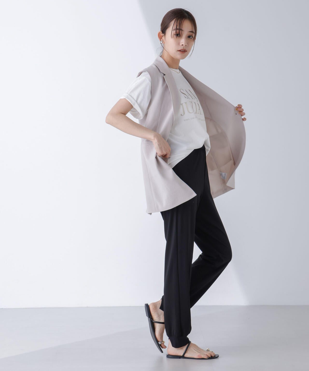 AtPARK&DAILYWEAR/スリットジョガーパンツ(セットアップ可)