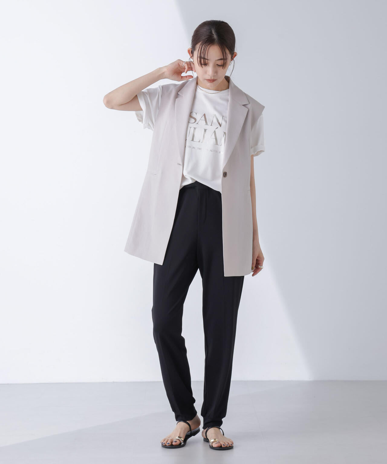 AtPARK&DAILYWEAR/スリットジョガーパンツ(セットアップ可)