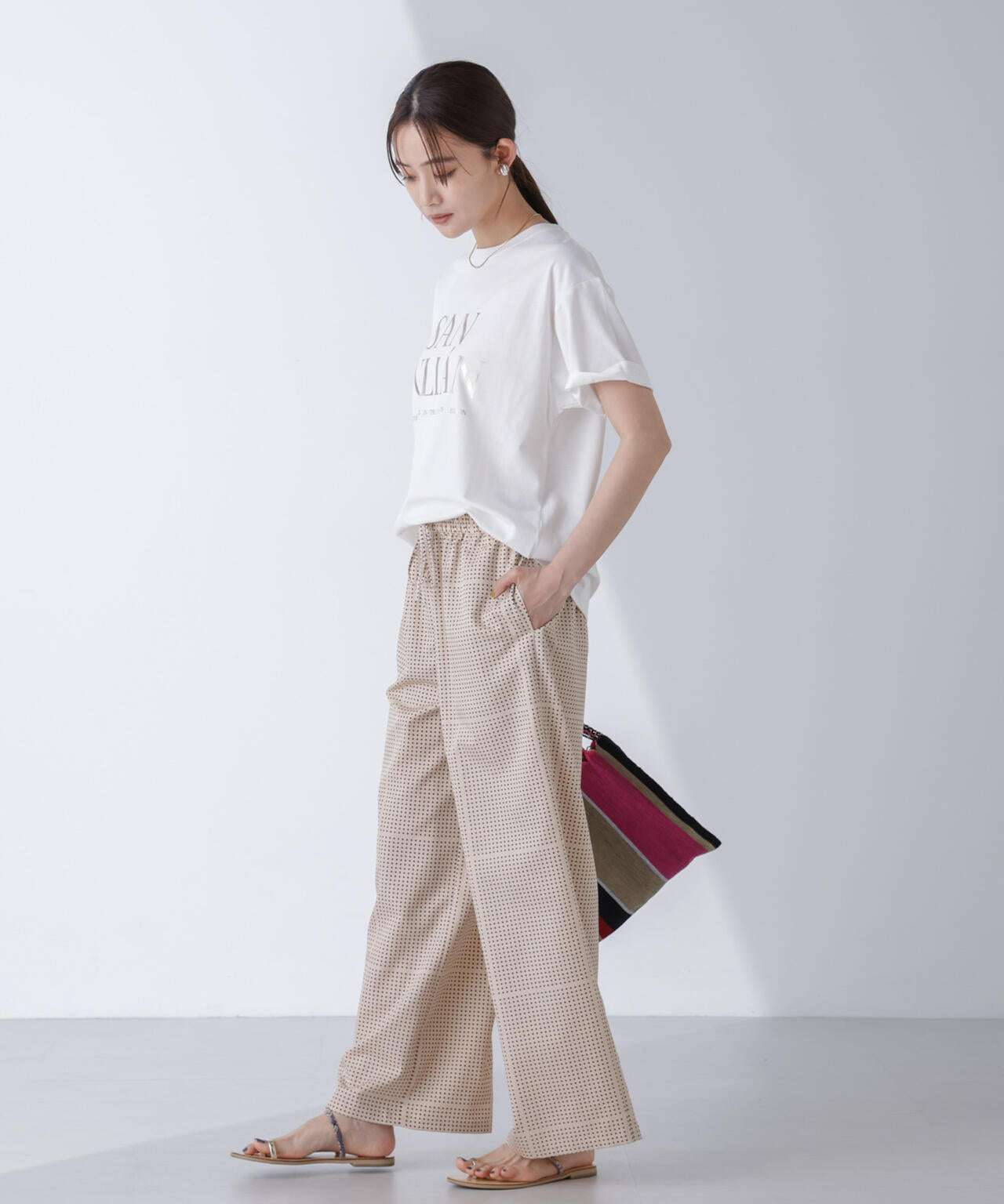 AtPARK&DAILYWEAR/ドットプリントパンツ