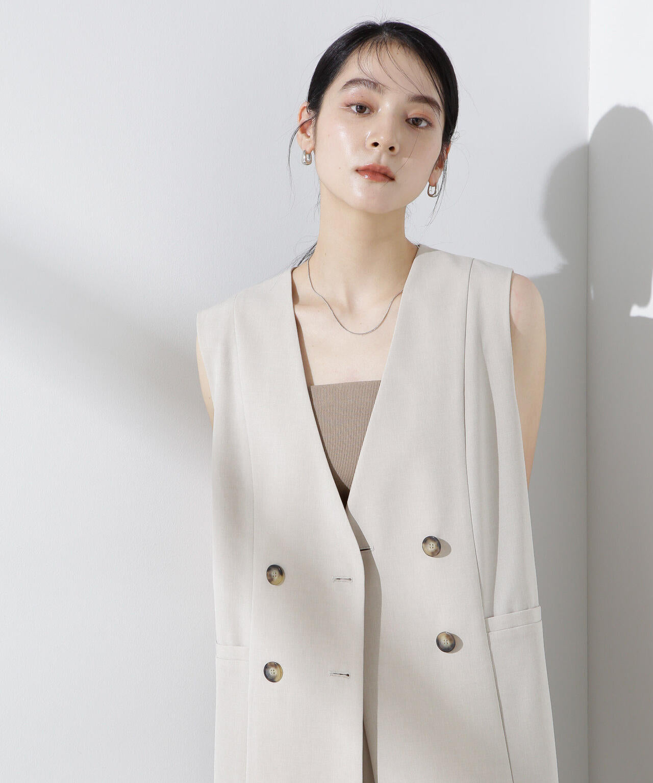 カップ付き2wayキャミベアトップ