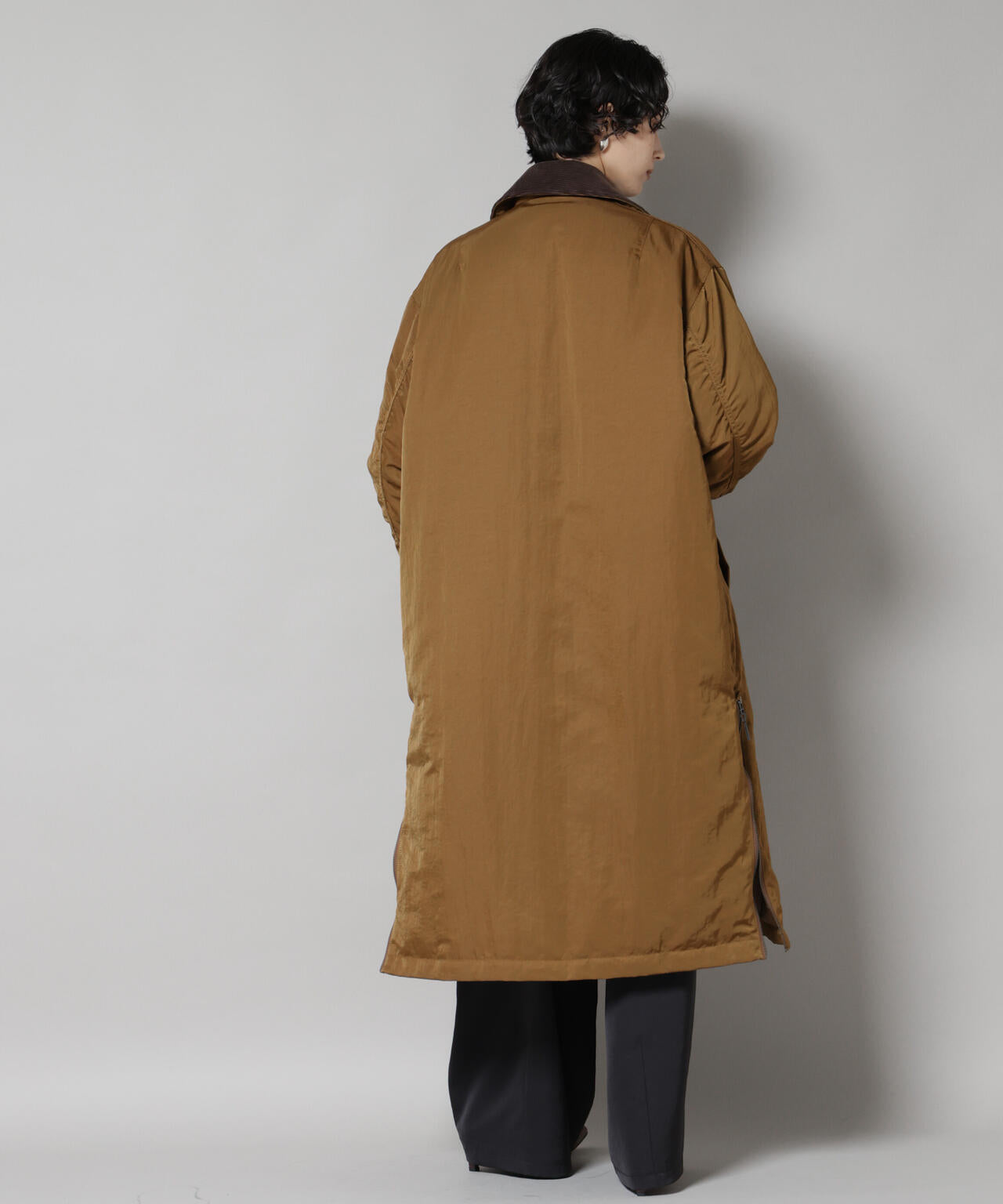 「STEVELOUR」「西川ダウン(R)」ミリタリーロングコート