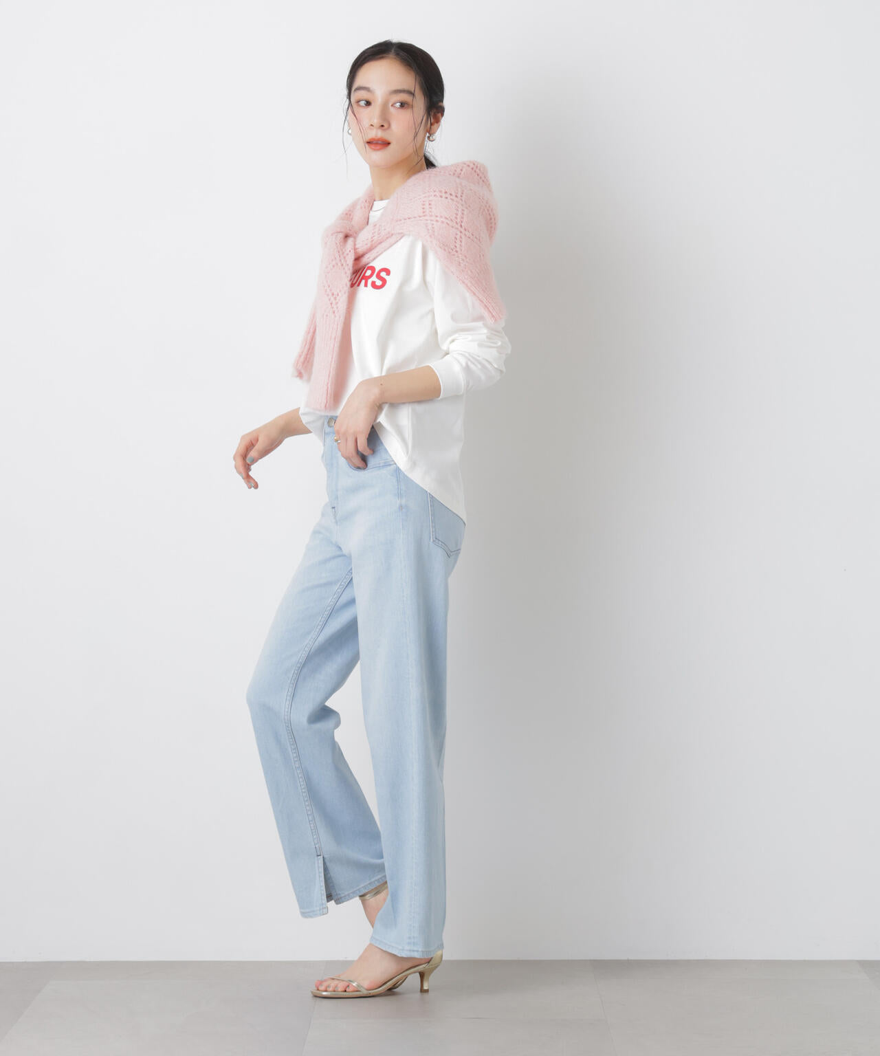 ロゴプリントロングスリーブTシャツ