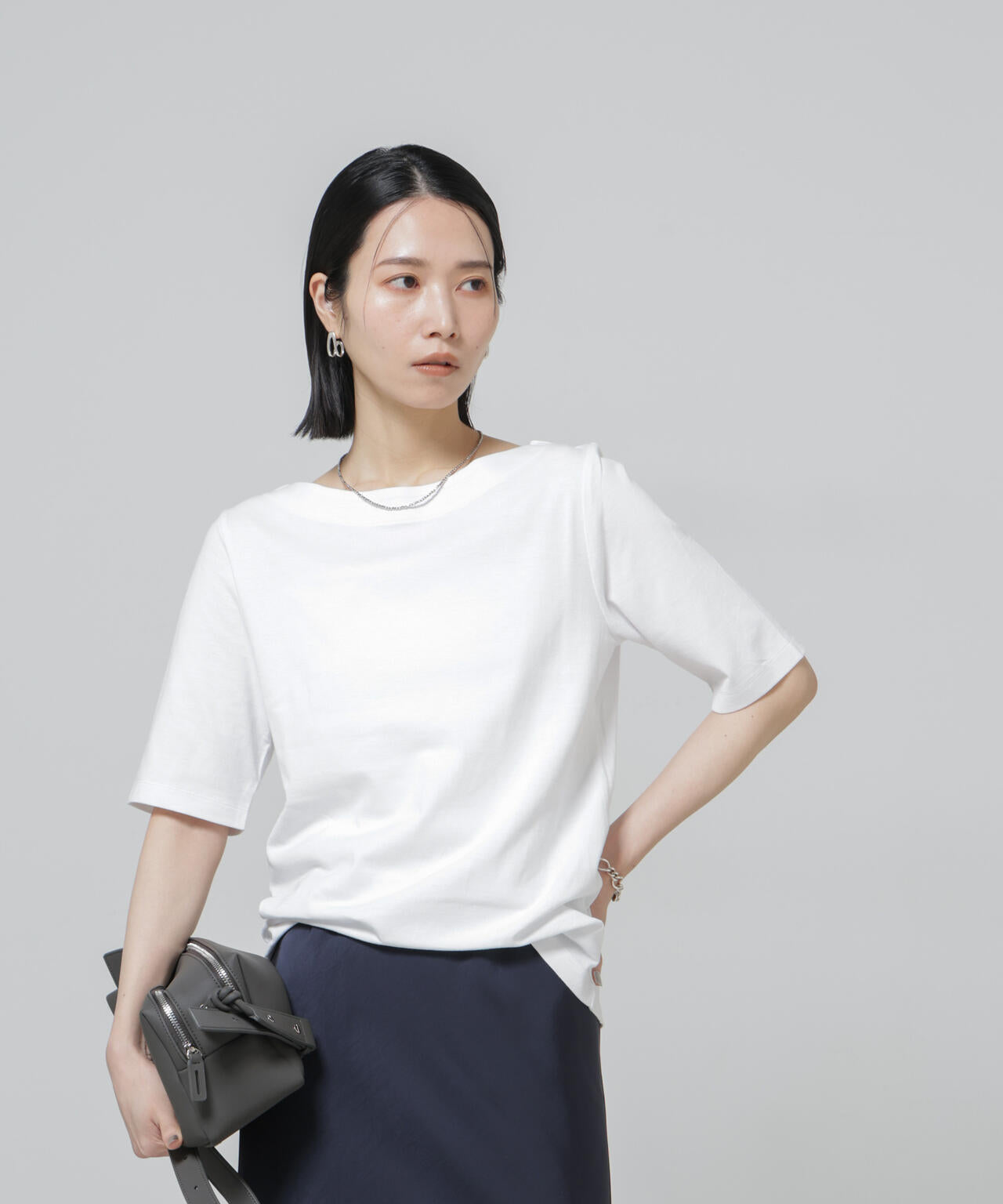 Anti Soaked(R) 汗染み防止ボートネックTシャツ
