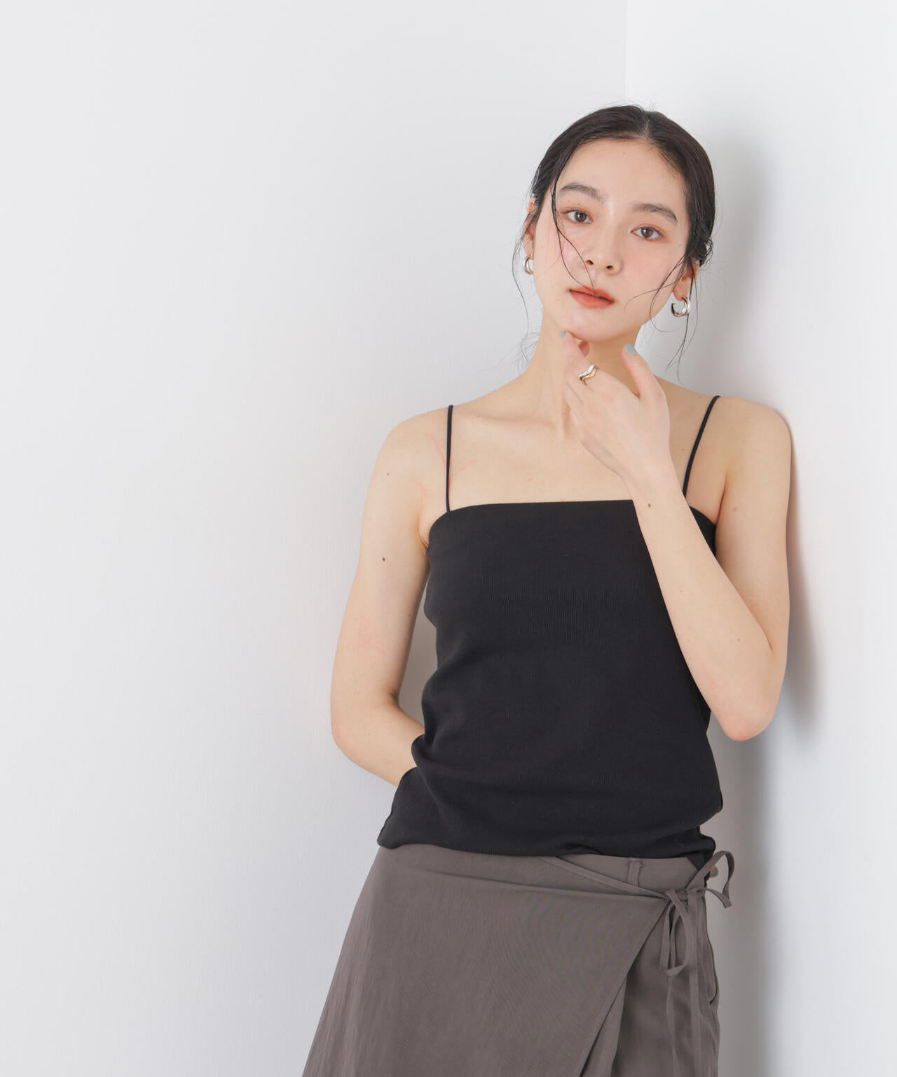 カップ付き2wayキャミベアトップ