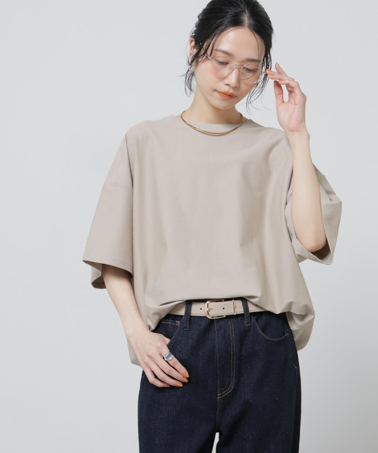 「Meaningful Continuity」coveross(R)ツイル調冷感プレーティング天竺Tシャツ