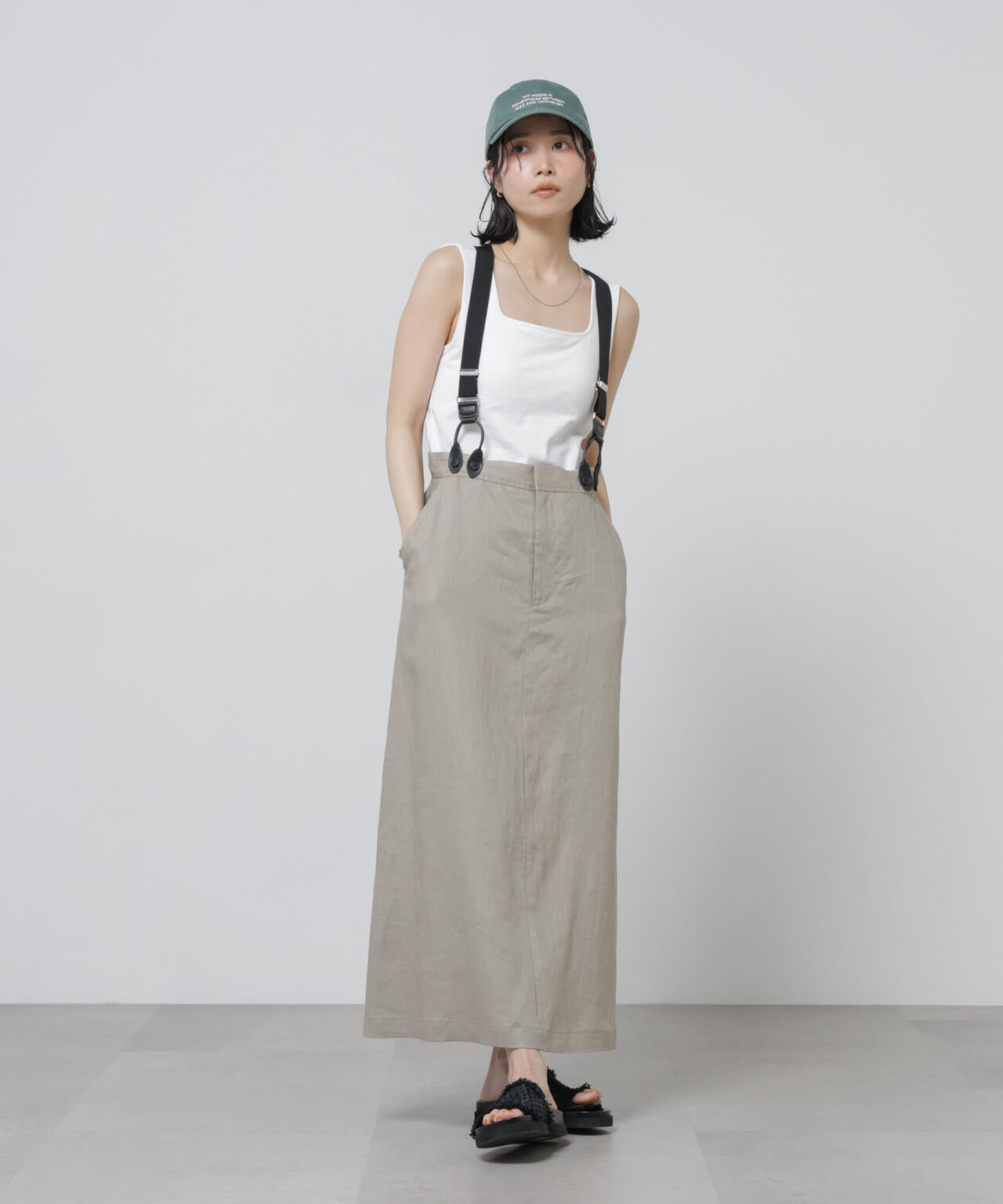 Anti Soaked(R) 汗染み防止カップ付きタンクトップ