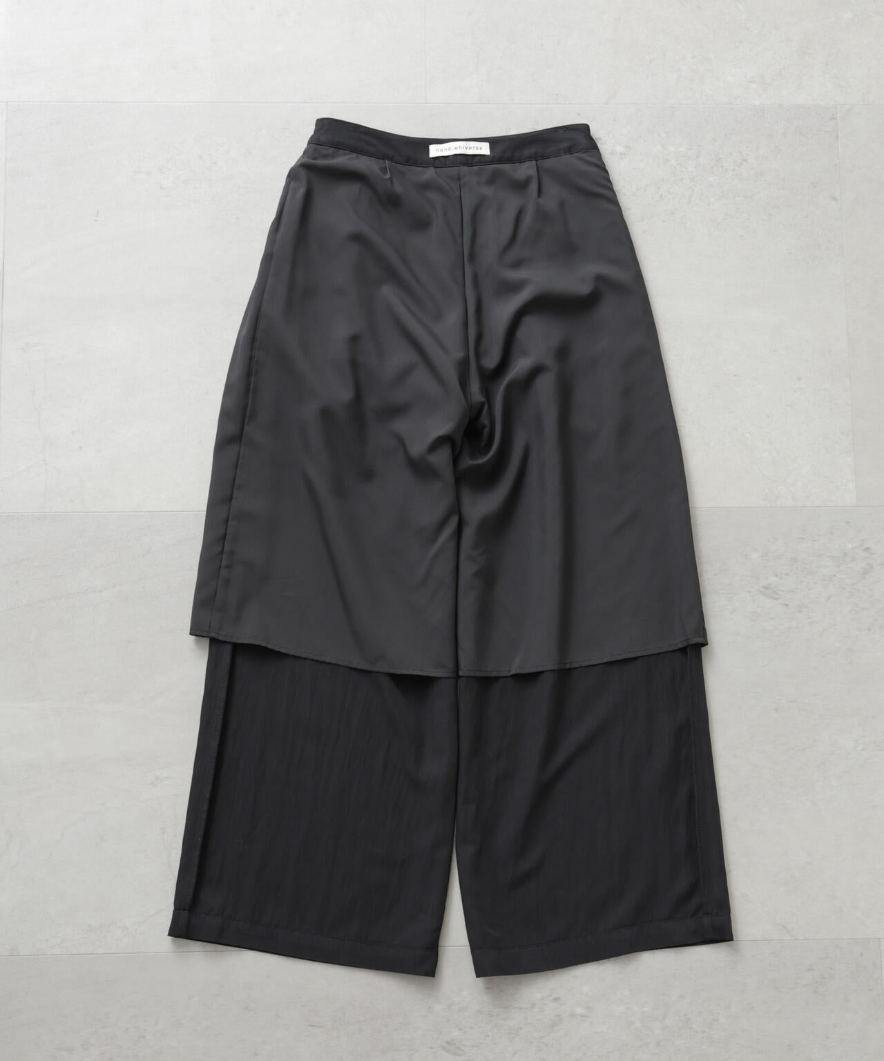 スカーフセットタックワイドパンツ