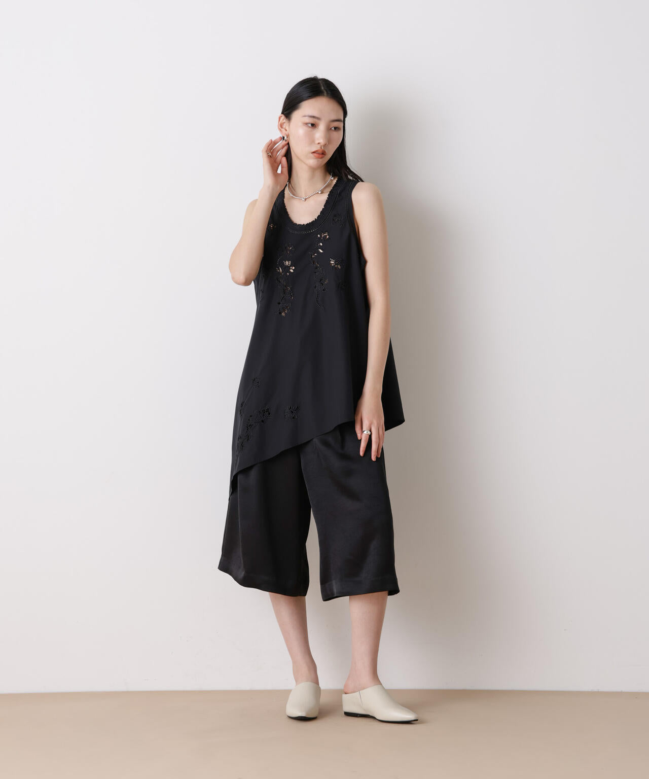 「STEVELOUR」サテンハーフパンツ(セットアップ可)
