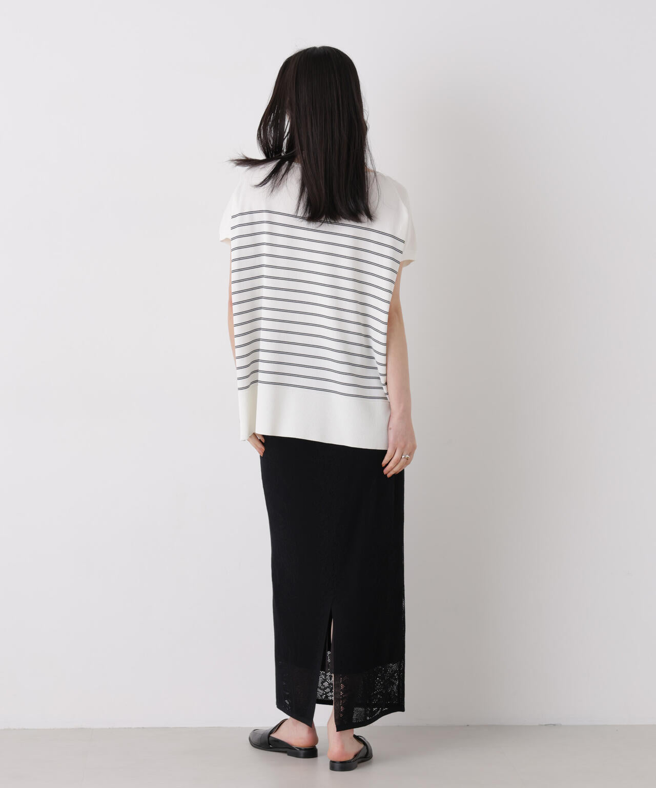 SUMMER VEIL KNIT ワイドプルオーバー