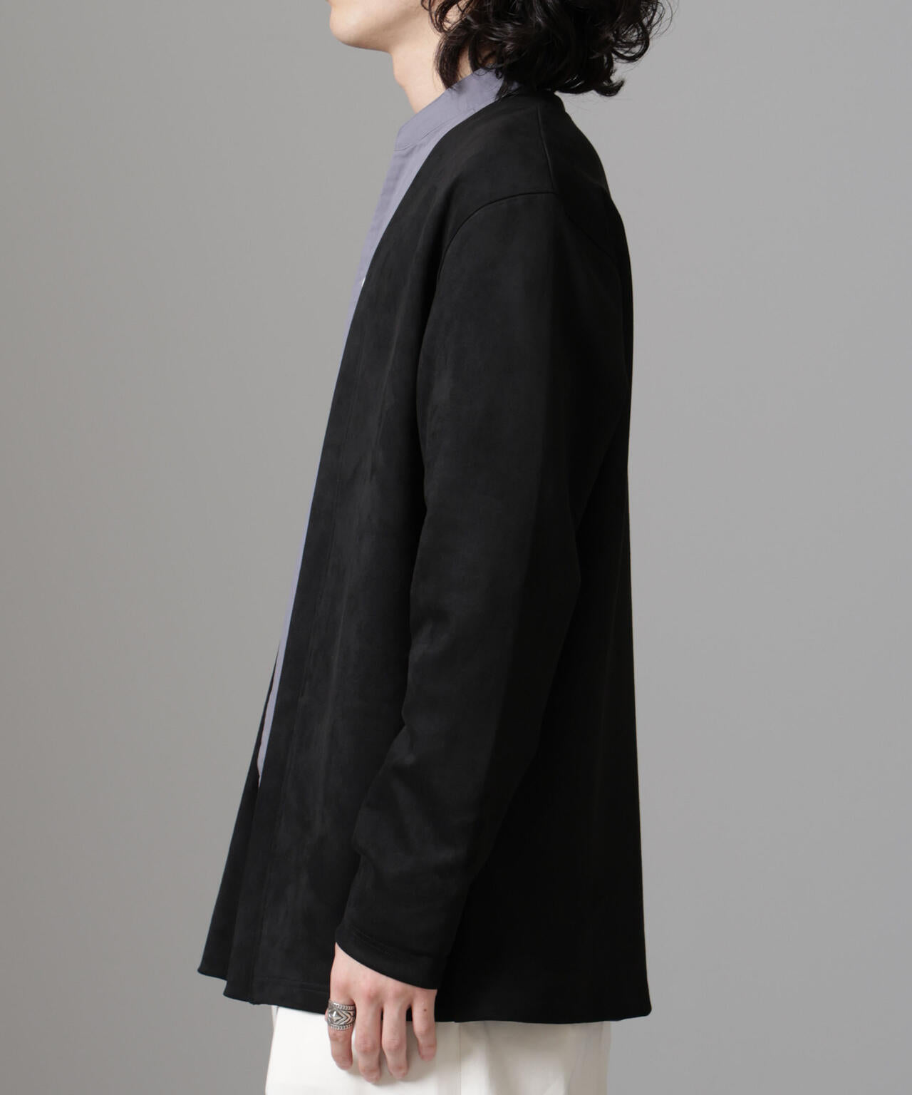 フェイクスエードトッパーカーディガン