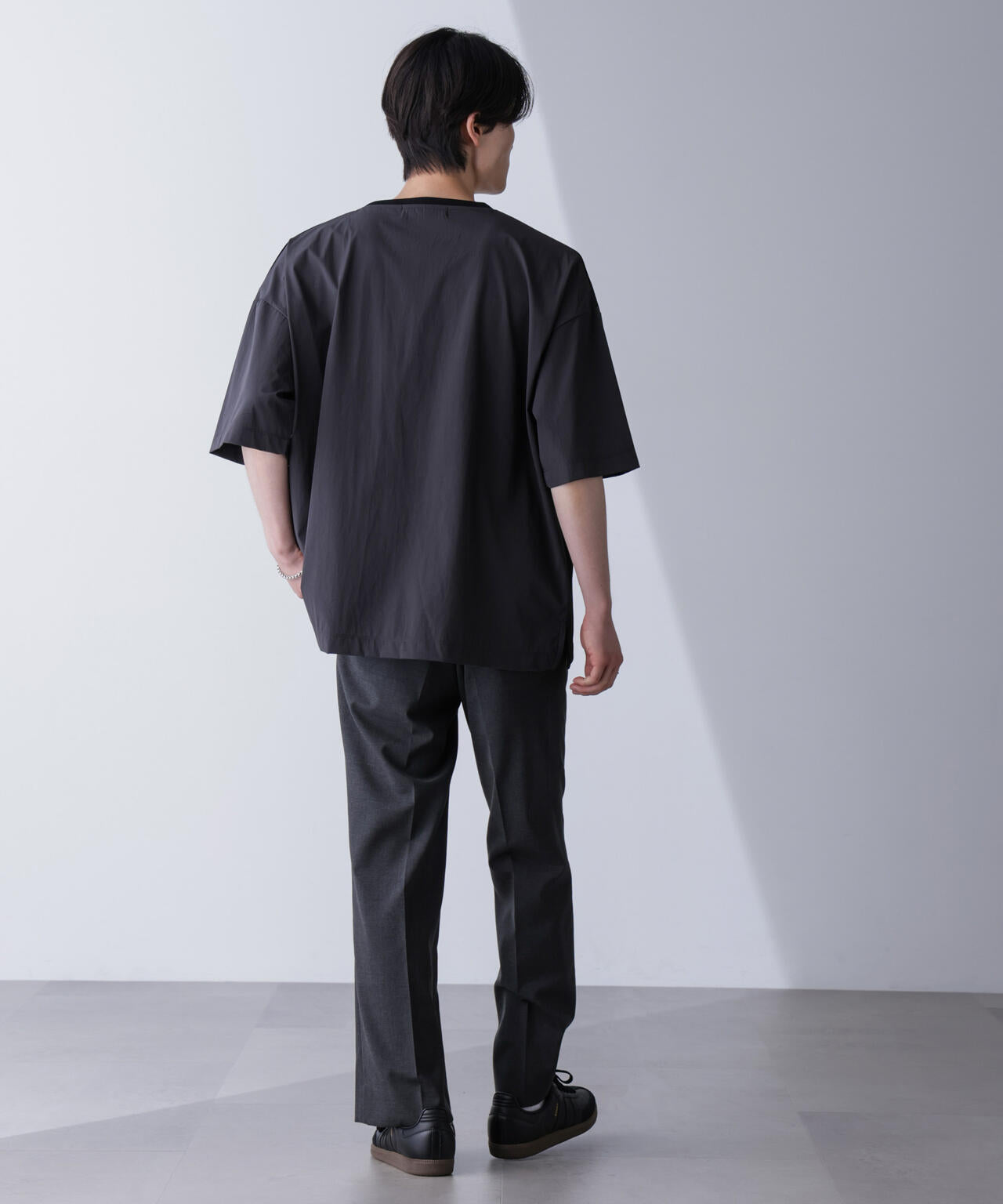 袖切り替えビッグTシャツ 半袖