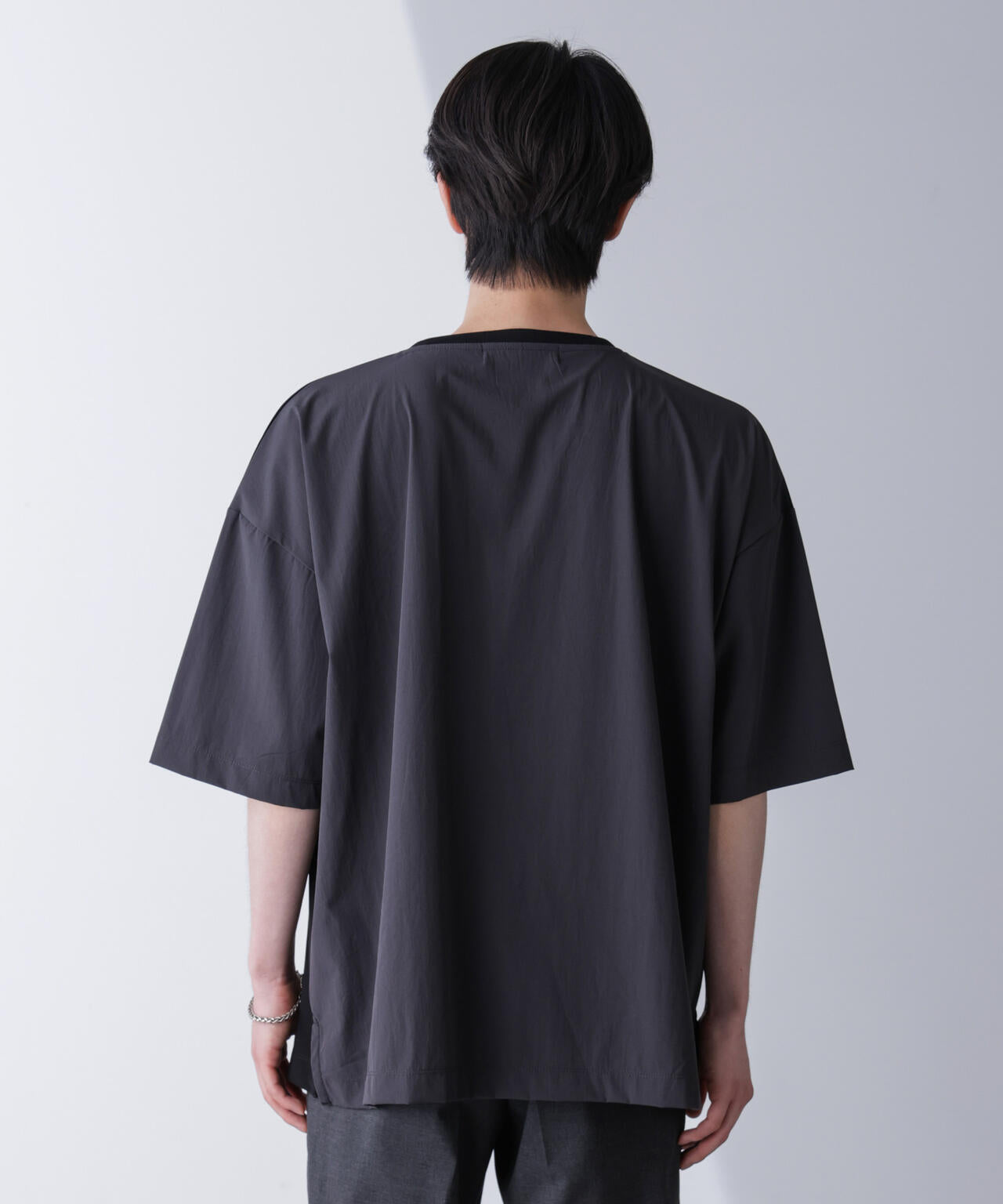 袖切り替えビッグTシャツ 半袖
