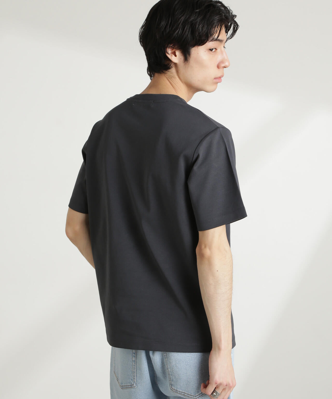 ダブルスムースクルーネックTシャツ 半袖