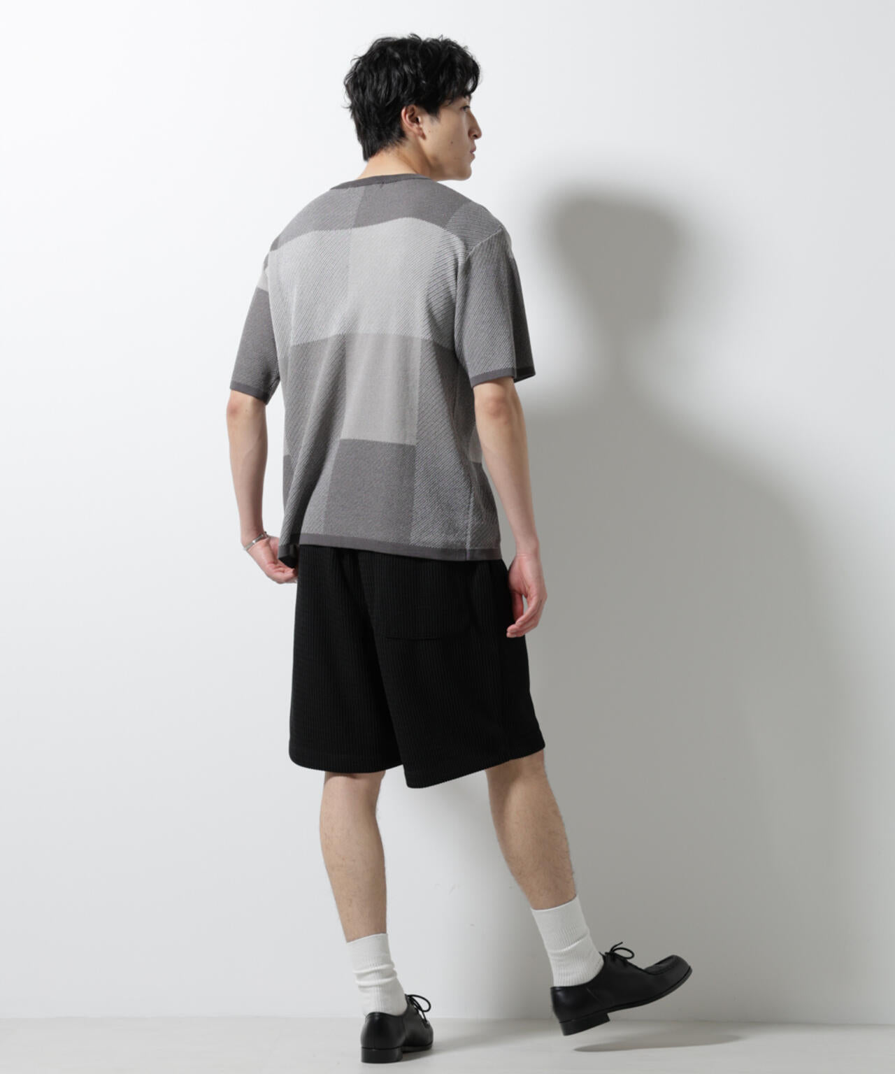 ジャガードニットソーショートパンツ(セットアップ可)