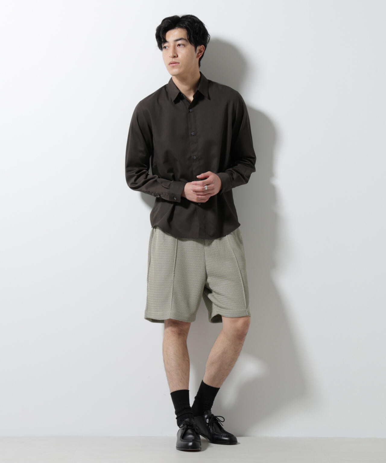 ジャガードニットソーショートパンツ(セットアップ可)