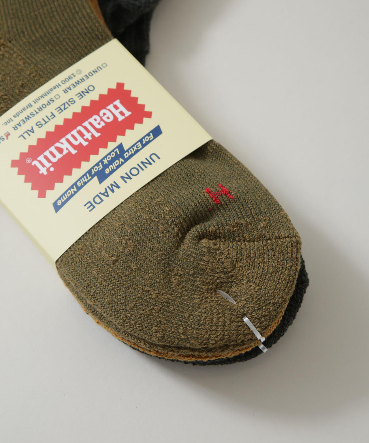 Healthknit/シンカーカラー無地 ソックス 3足セット