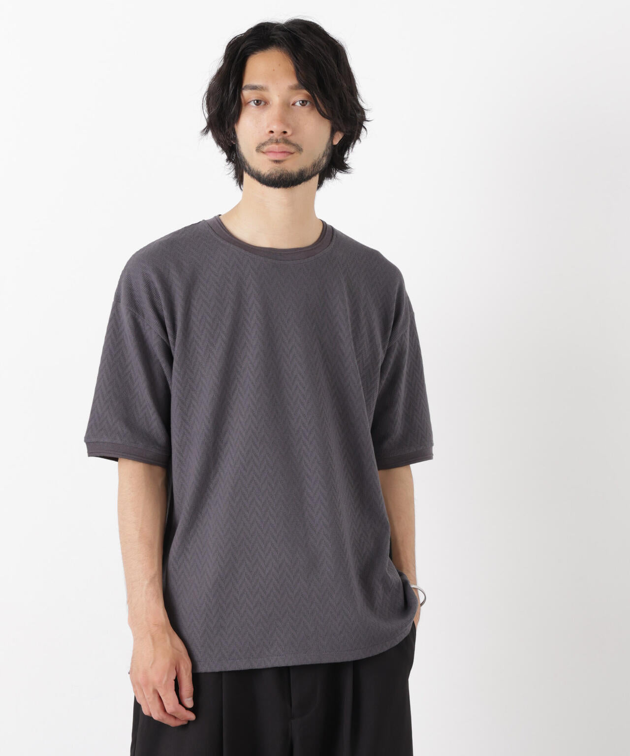 181cm B:75 W:73 H:90 着用サイズ:L