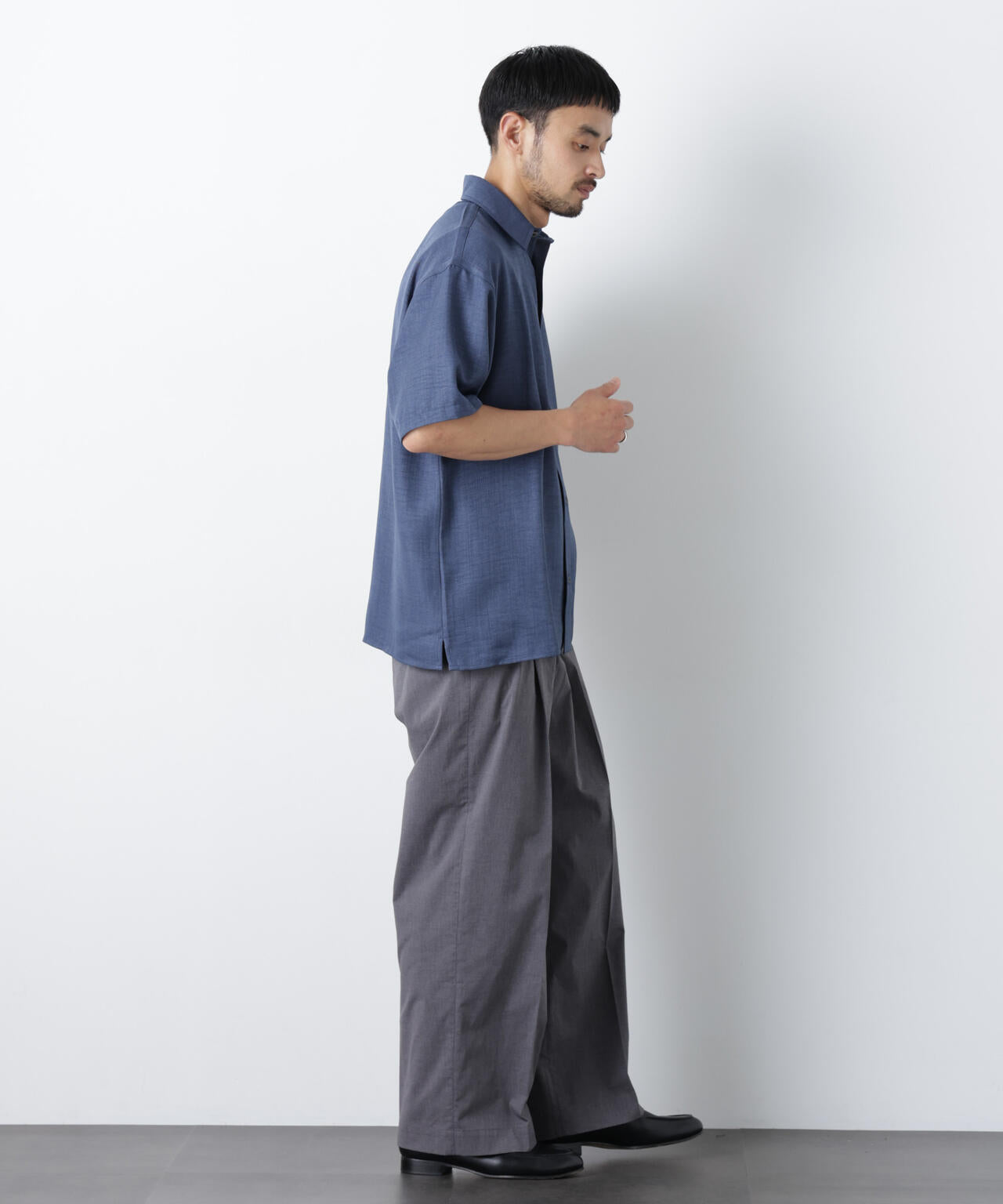 COOLMAX (R) 2タックワイドスラックス
