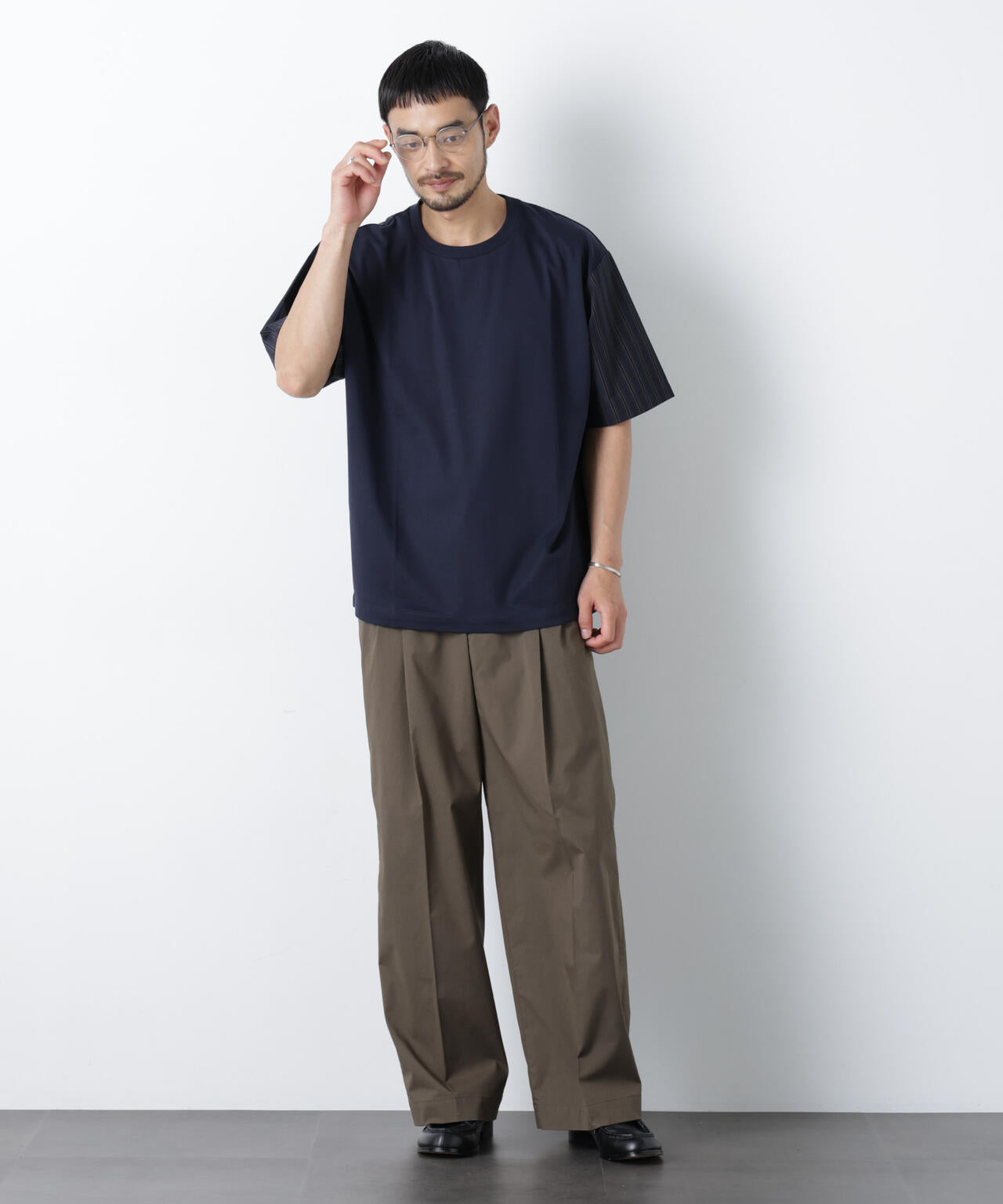 COOLMAX (R) 2タックワイドスラックス