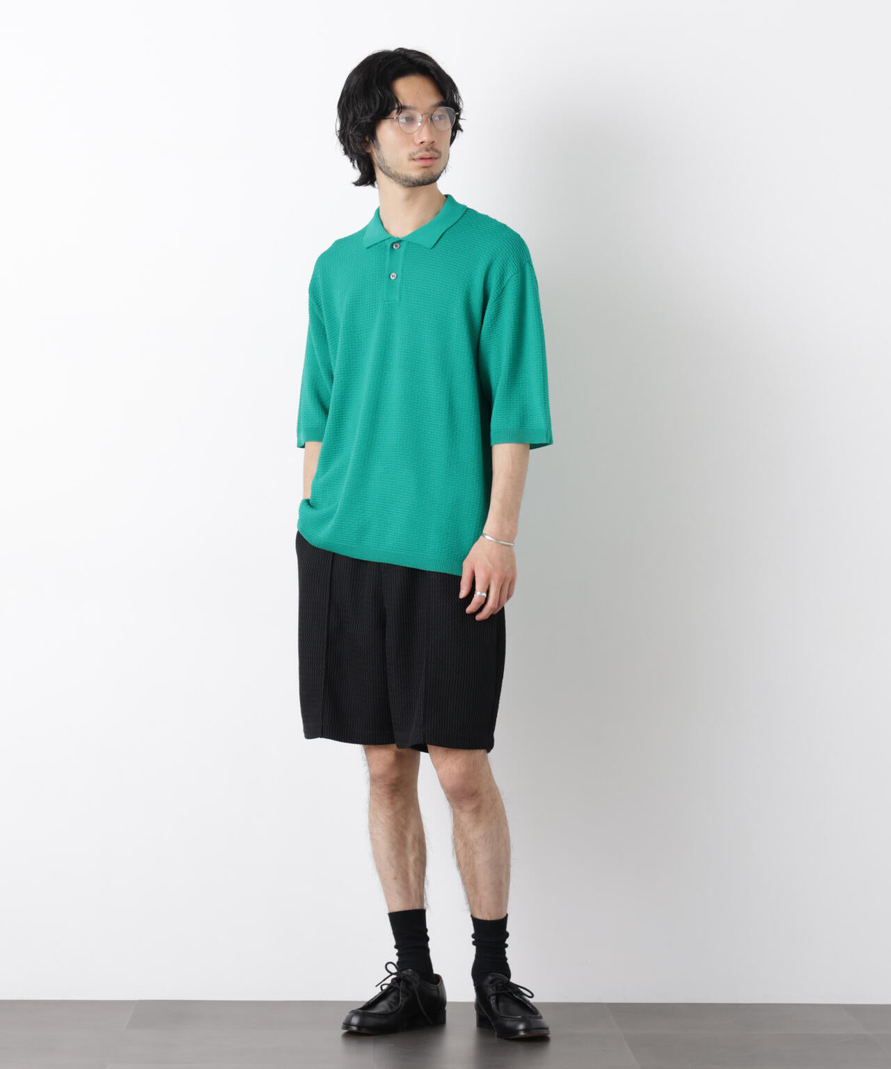 ジャガードニットソーショートパンツ(セットアップ可)