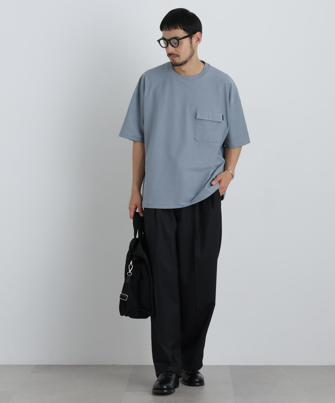 リングドットポケットTシャツ半袖