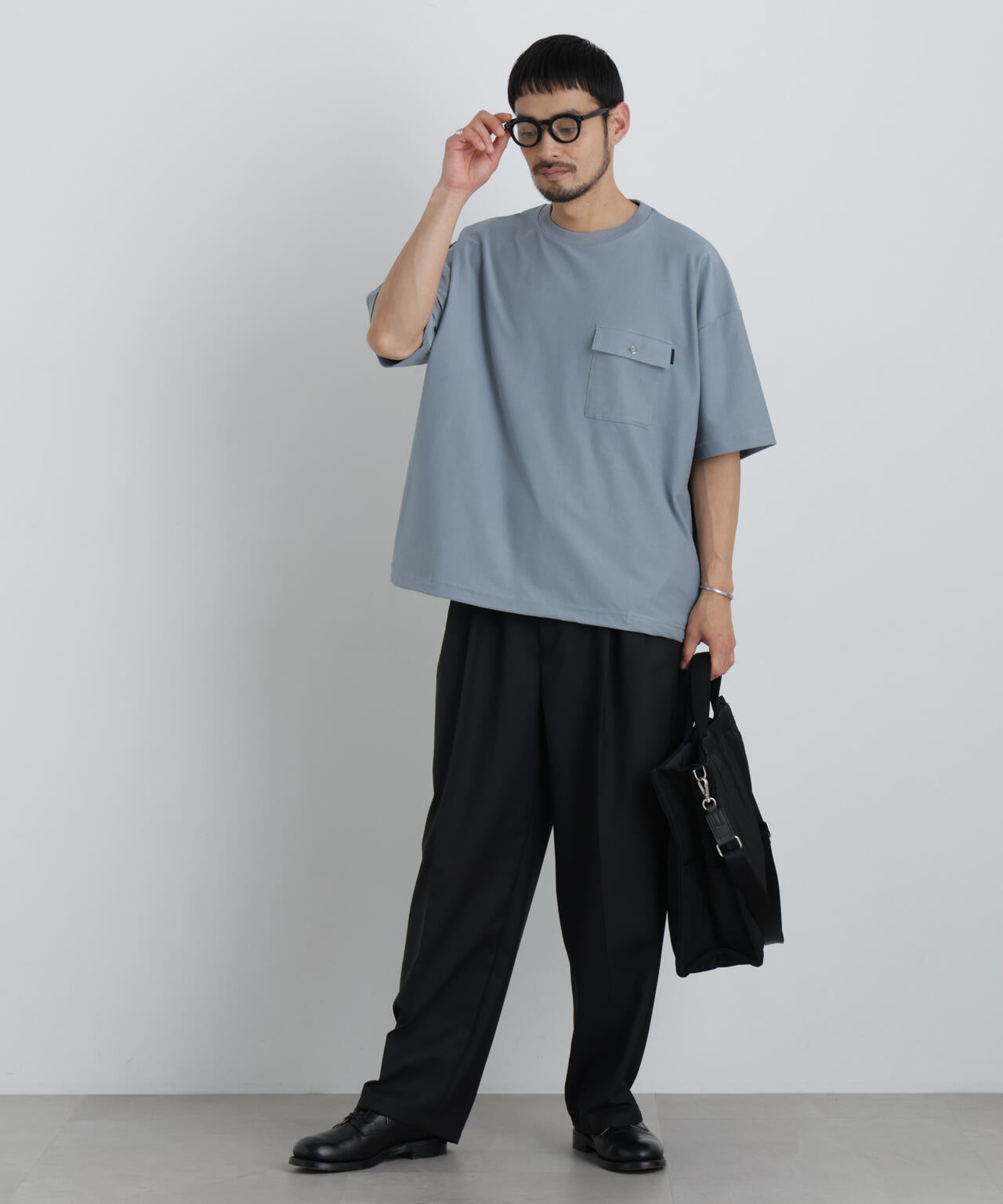 リングドットポケットTシャツ半袖