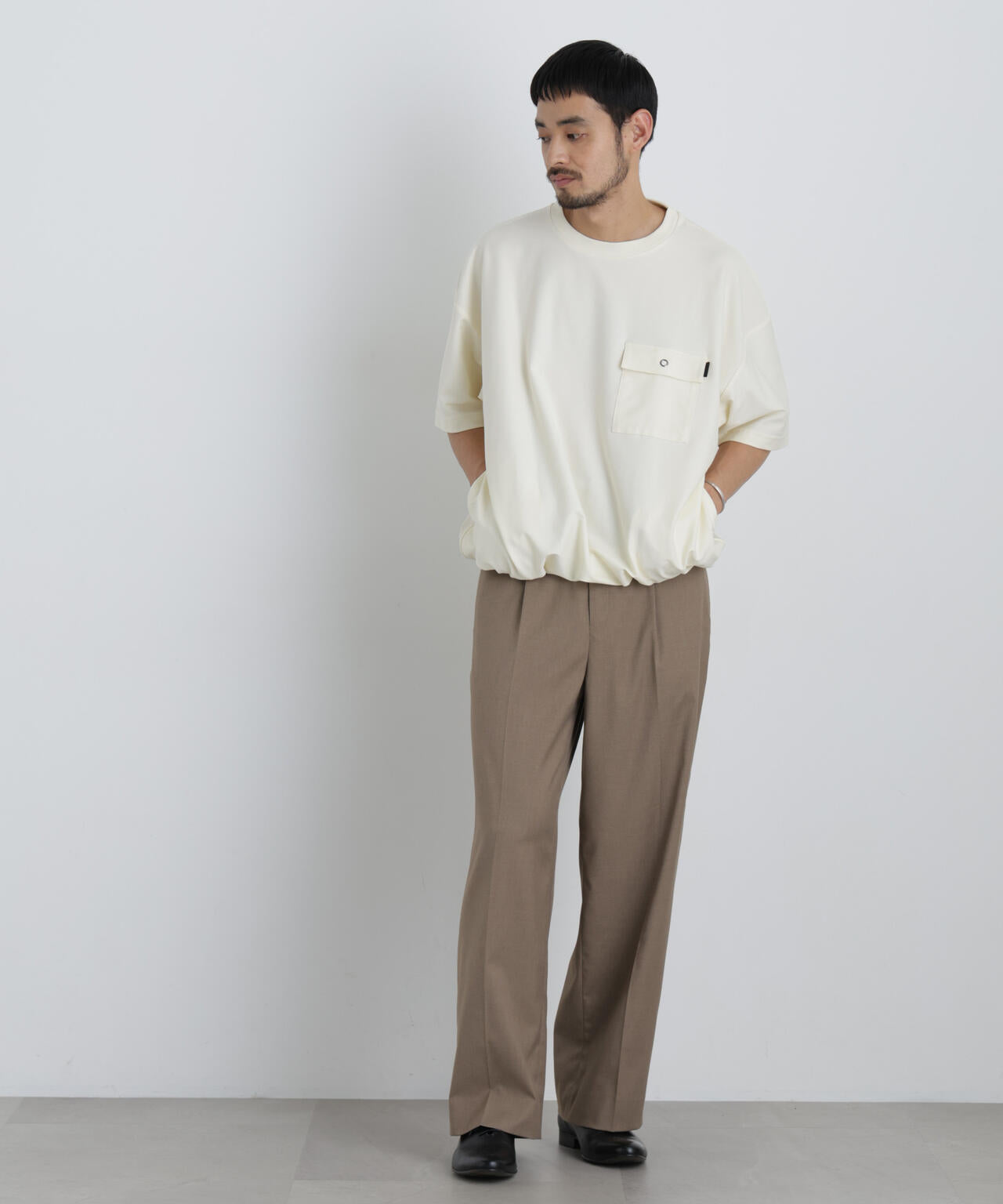 リングドットポケットTシャツ半袖