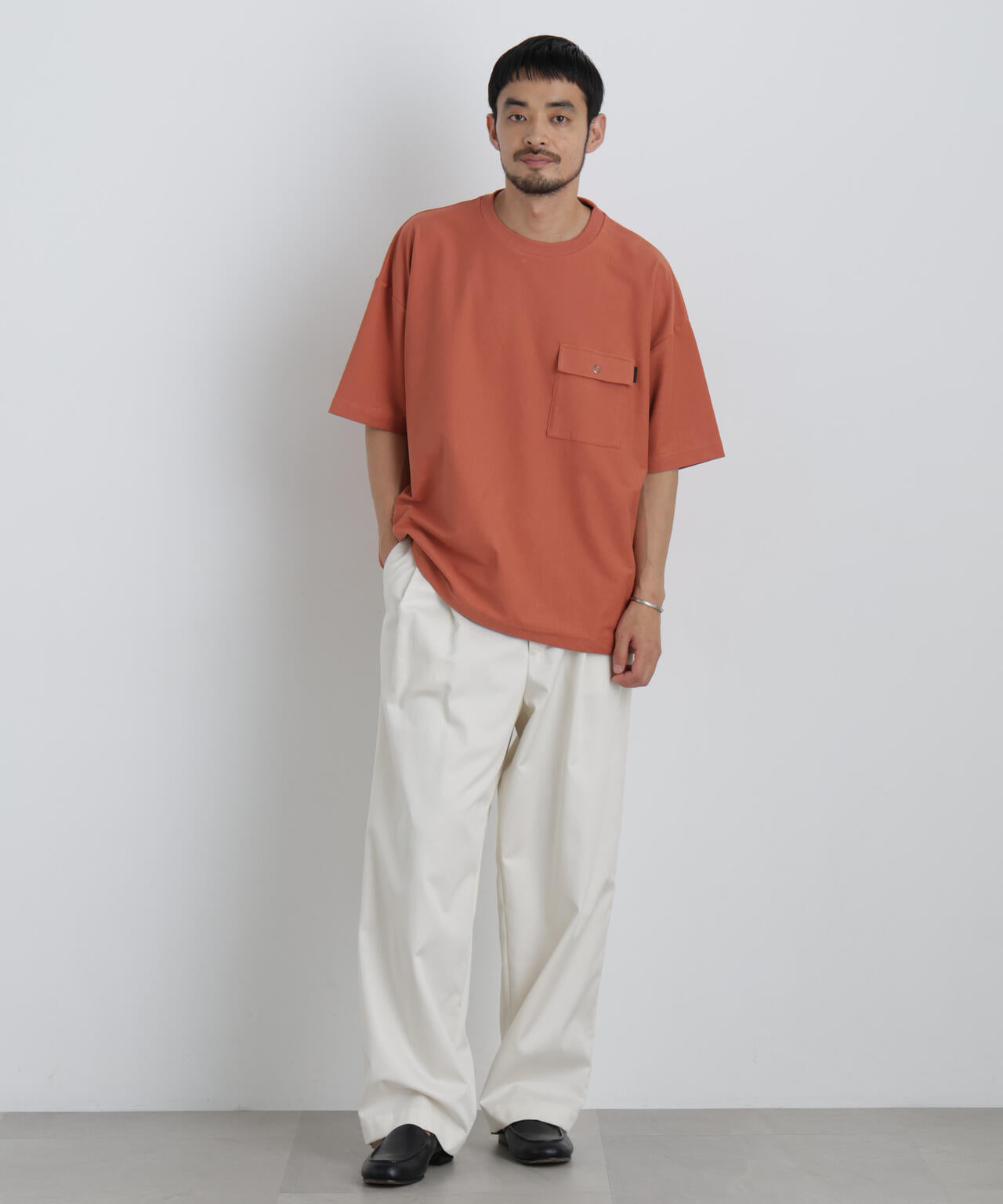 リングドットポケットTシャツ半袖