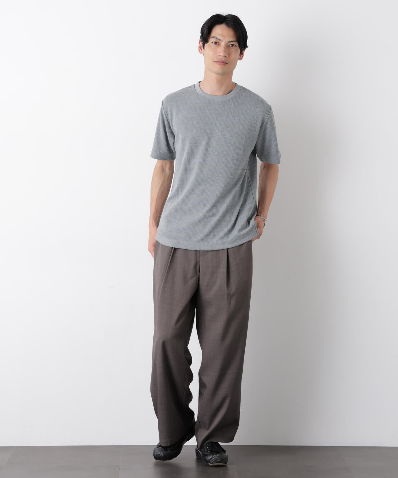 ストレッチジャガードTシャツ 半袖