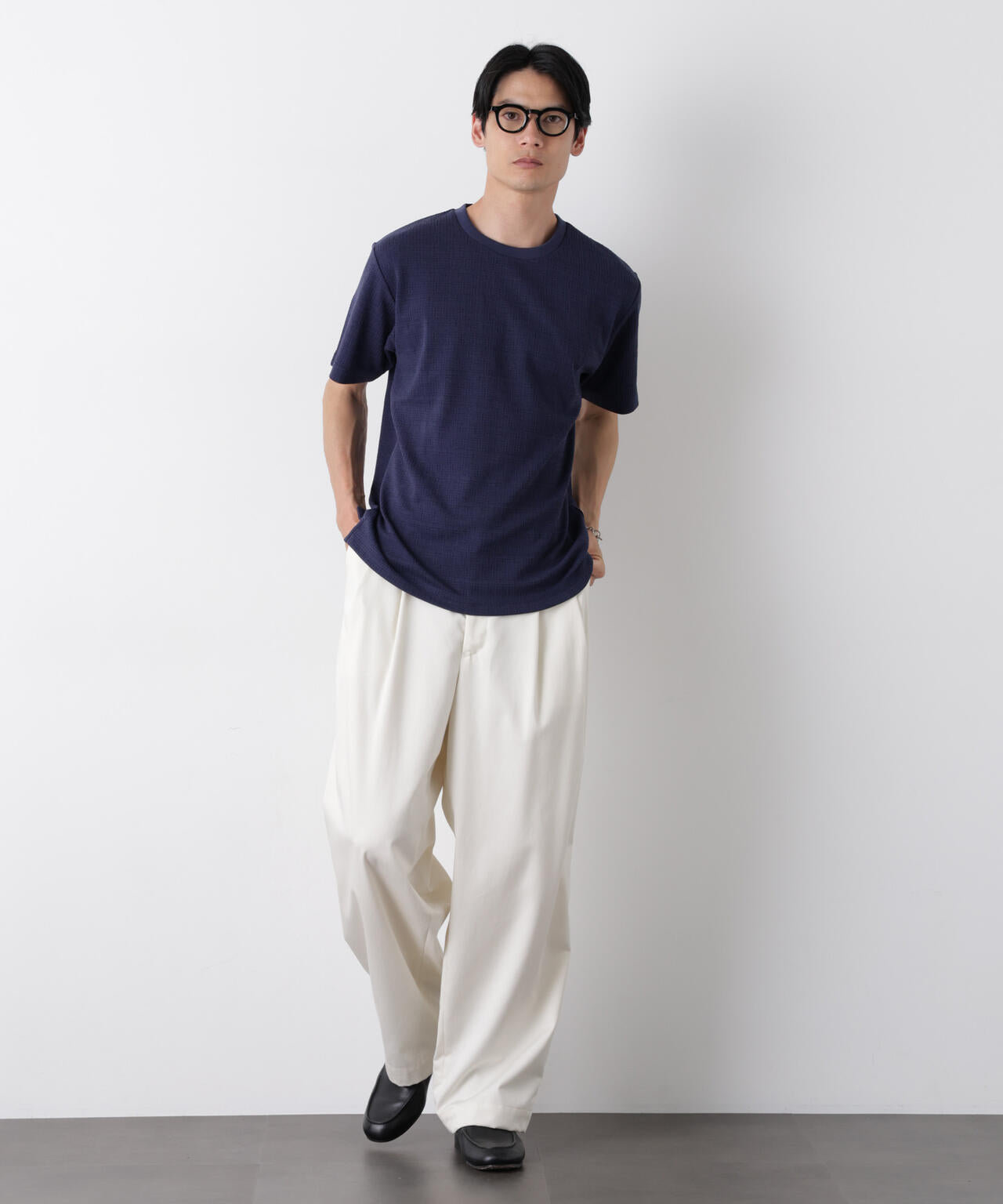 ストレッチジャガードTシャツ 半袖