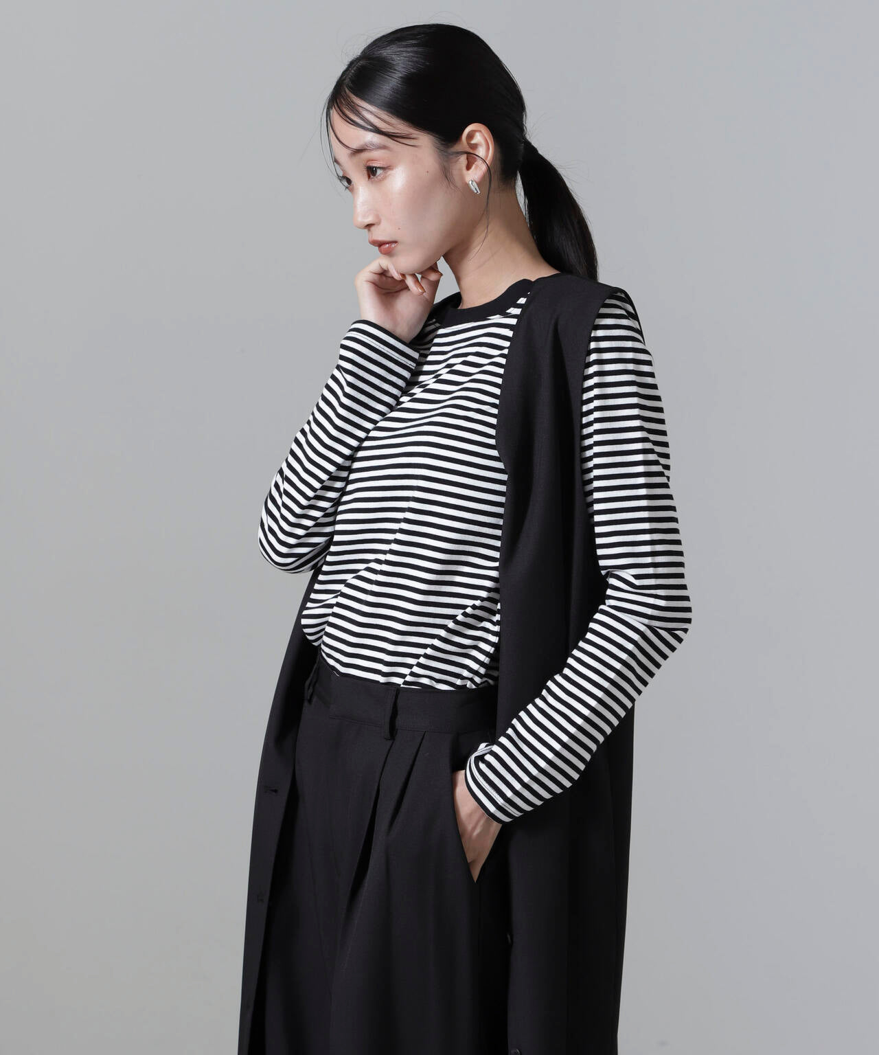 ボーダーロングスリーブTシャツ
