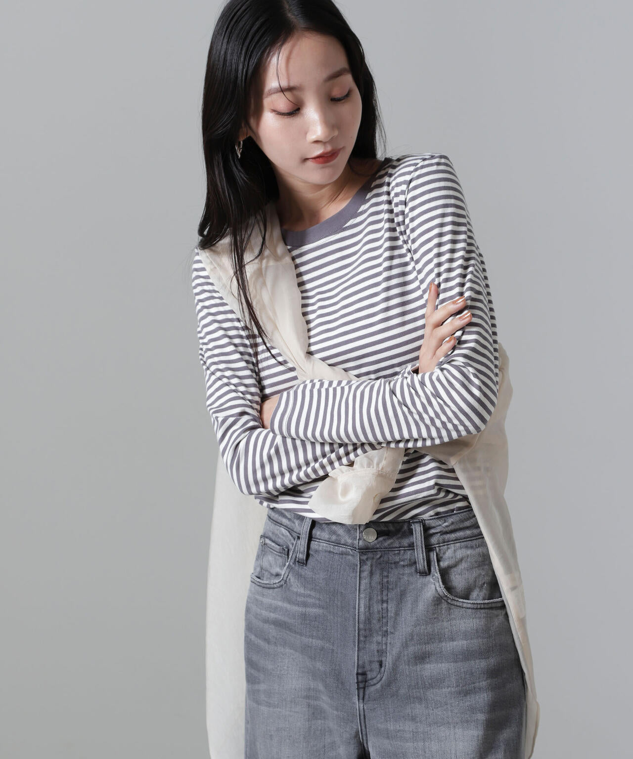 ボーダーロングスリーブTシャツ