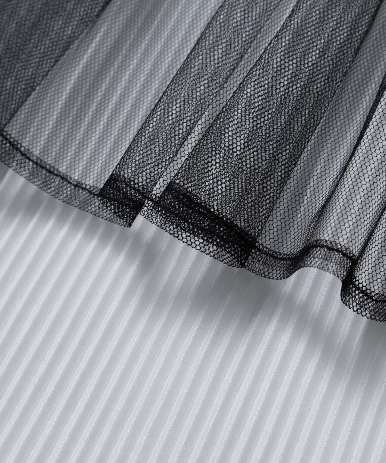 前後2wayテレコロンTセット&チュールキャミソールトップス