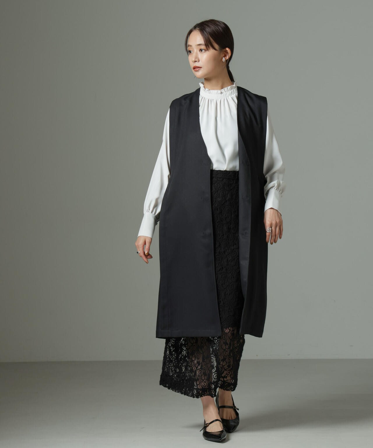 サイドベルトロングジレ(セットアップ可)