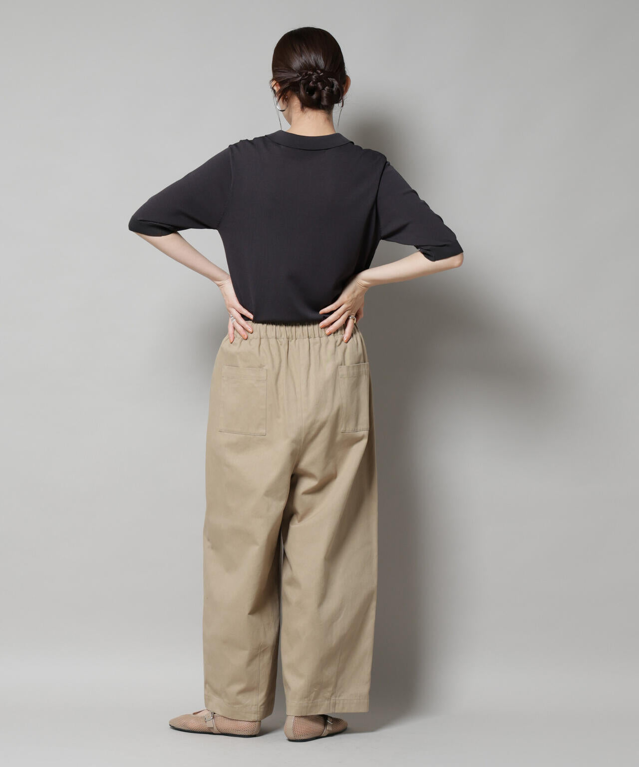 タックコクーンチノパンツ
