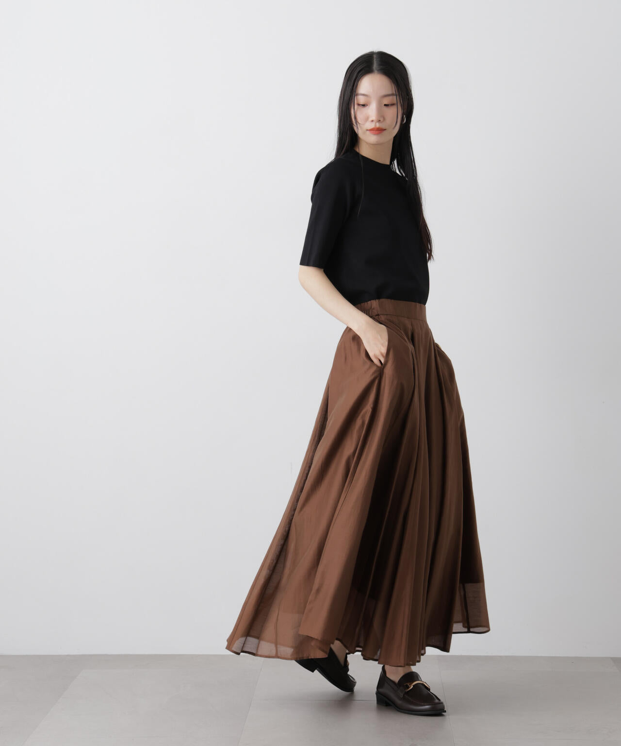 洗濯機洗い可UVカット接触冷感半袖ニット