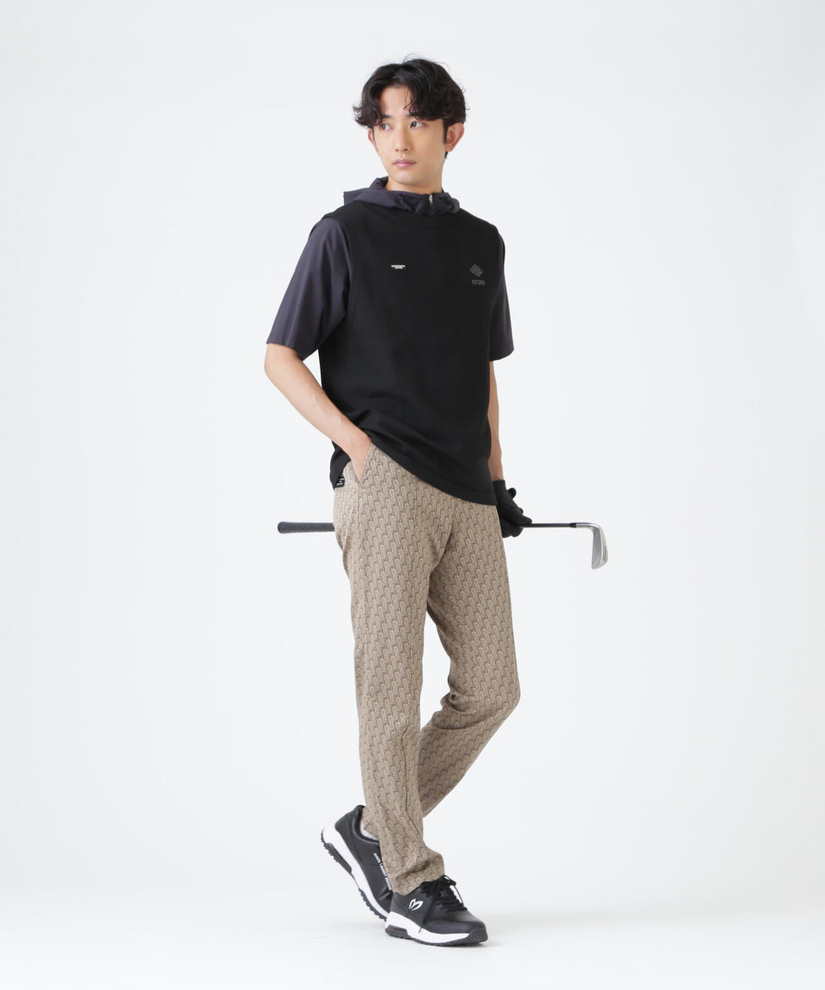 MBEジオメトリックジャガードパンツ (MENS)