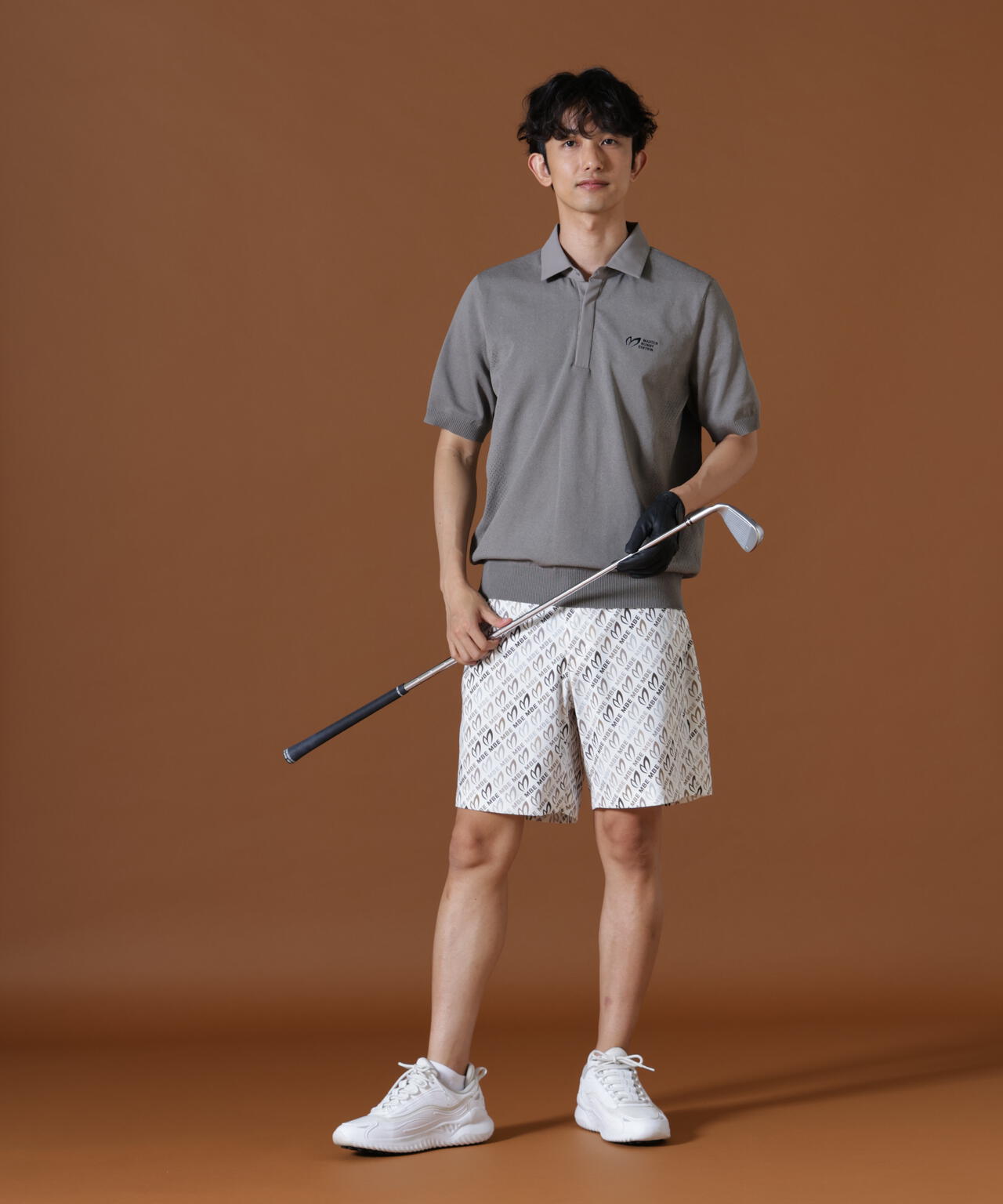 Mマークプリントショートパンツ