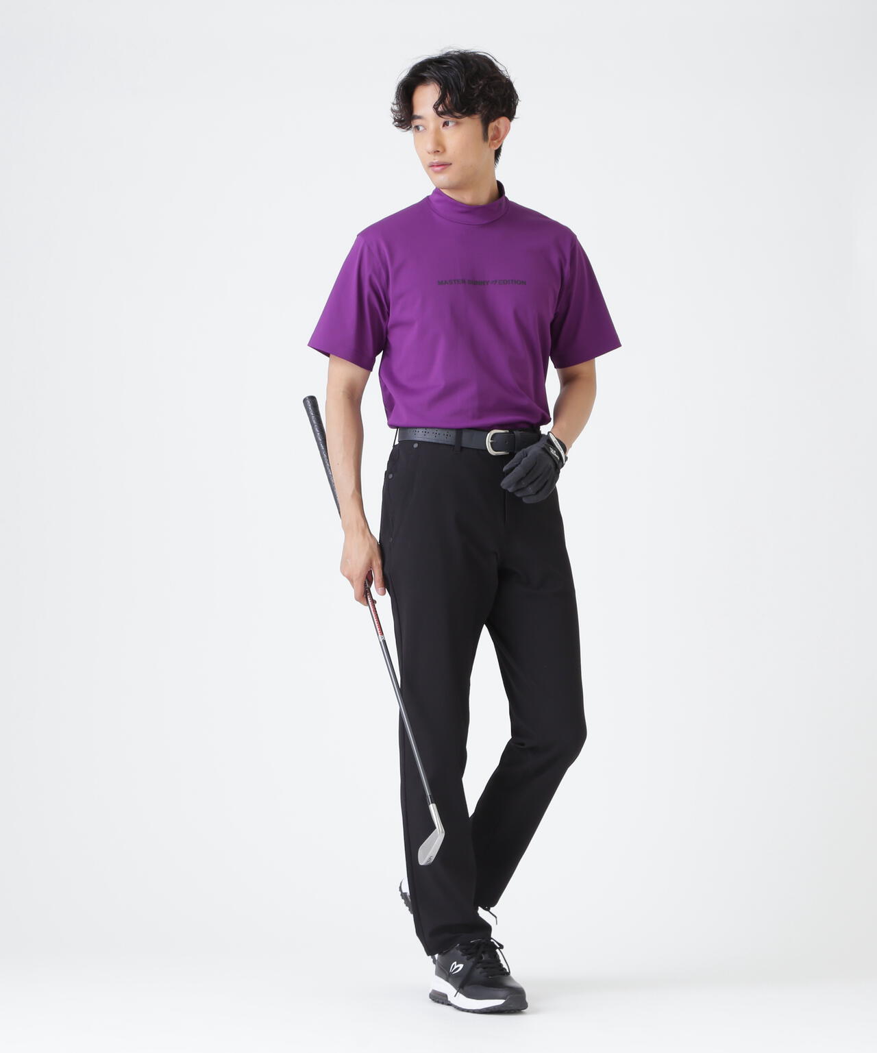 トリコットメッシュ半袖ハイネックカットソー (MENS)