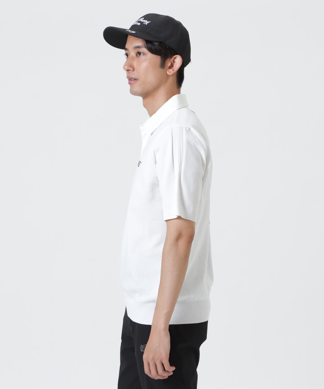 布帛衿ポロニット (MENS)