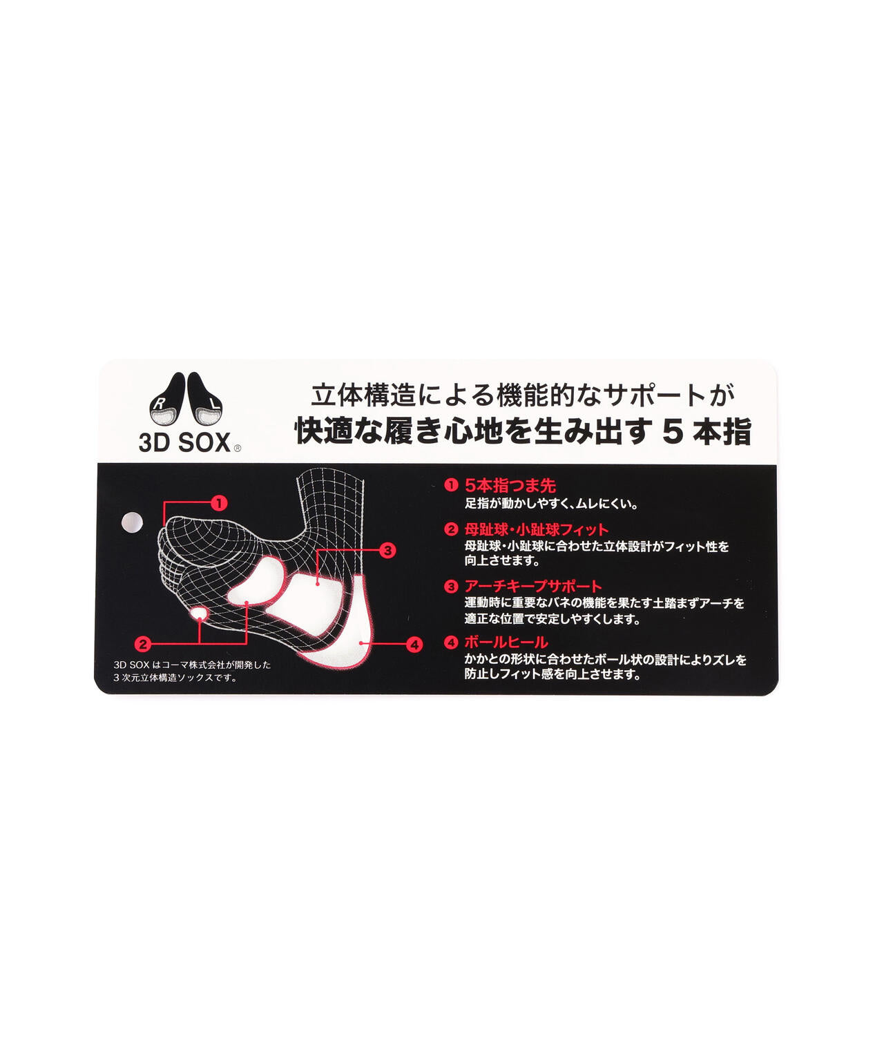 5本指アンクルソックス (MENS)